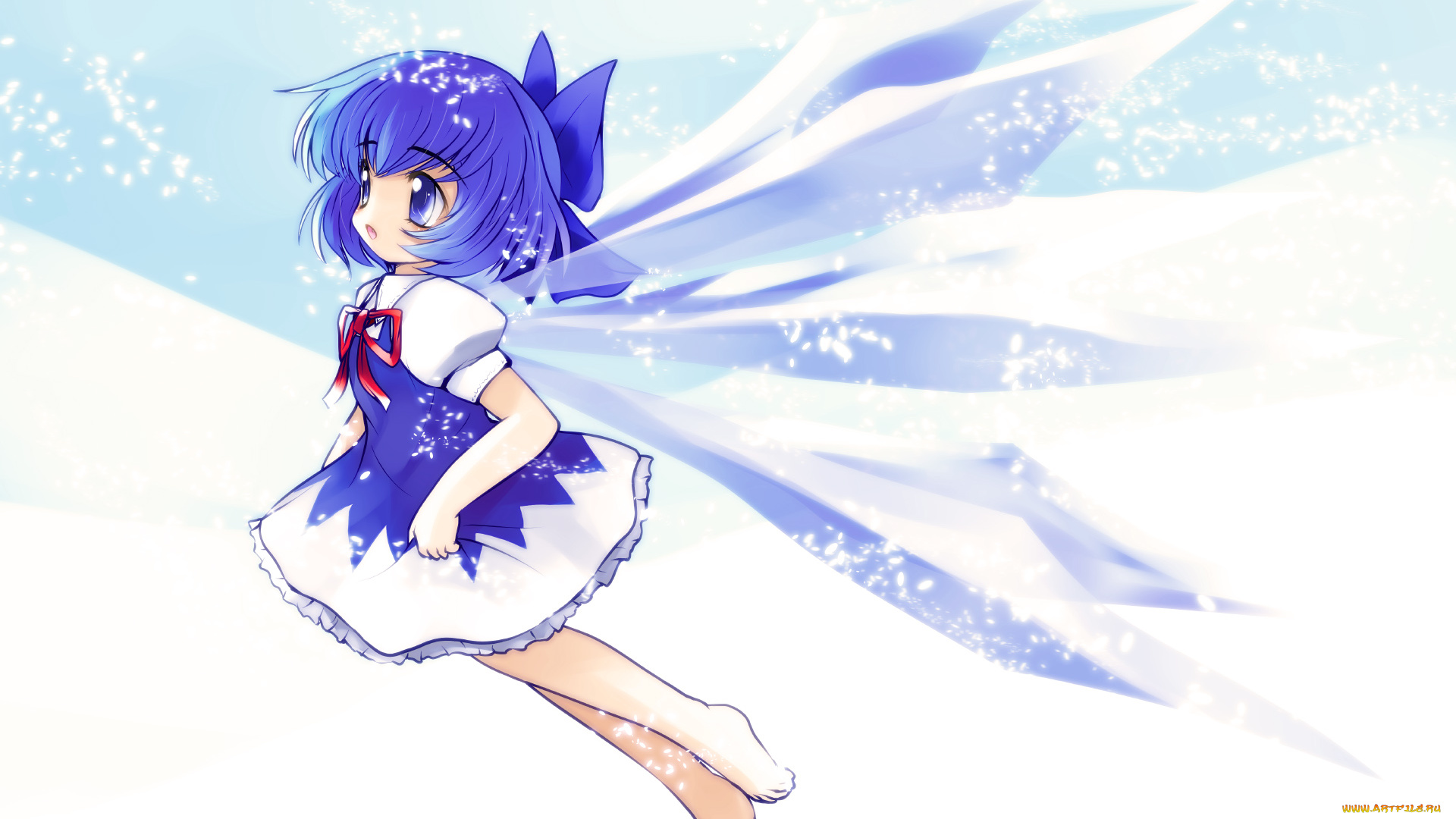 аниме, touhou, фон, взгляд, девушка