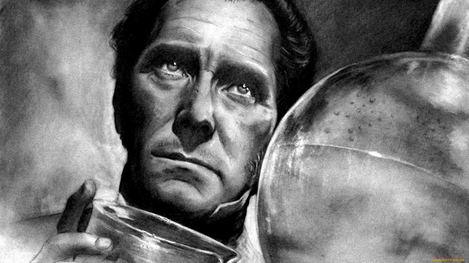 рисованное, кино, фон, мужчина, взгляд