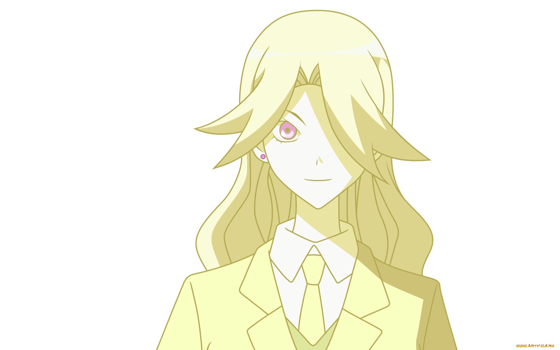 аниме, sayonara, zetsubo, sensei, девушка, взгляд, фон