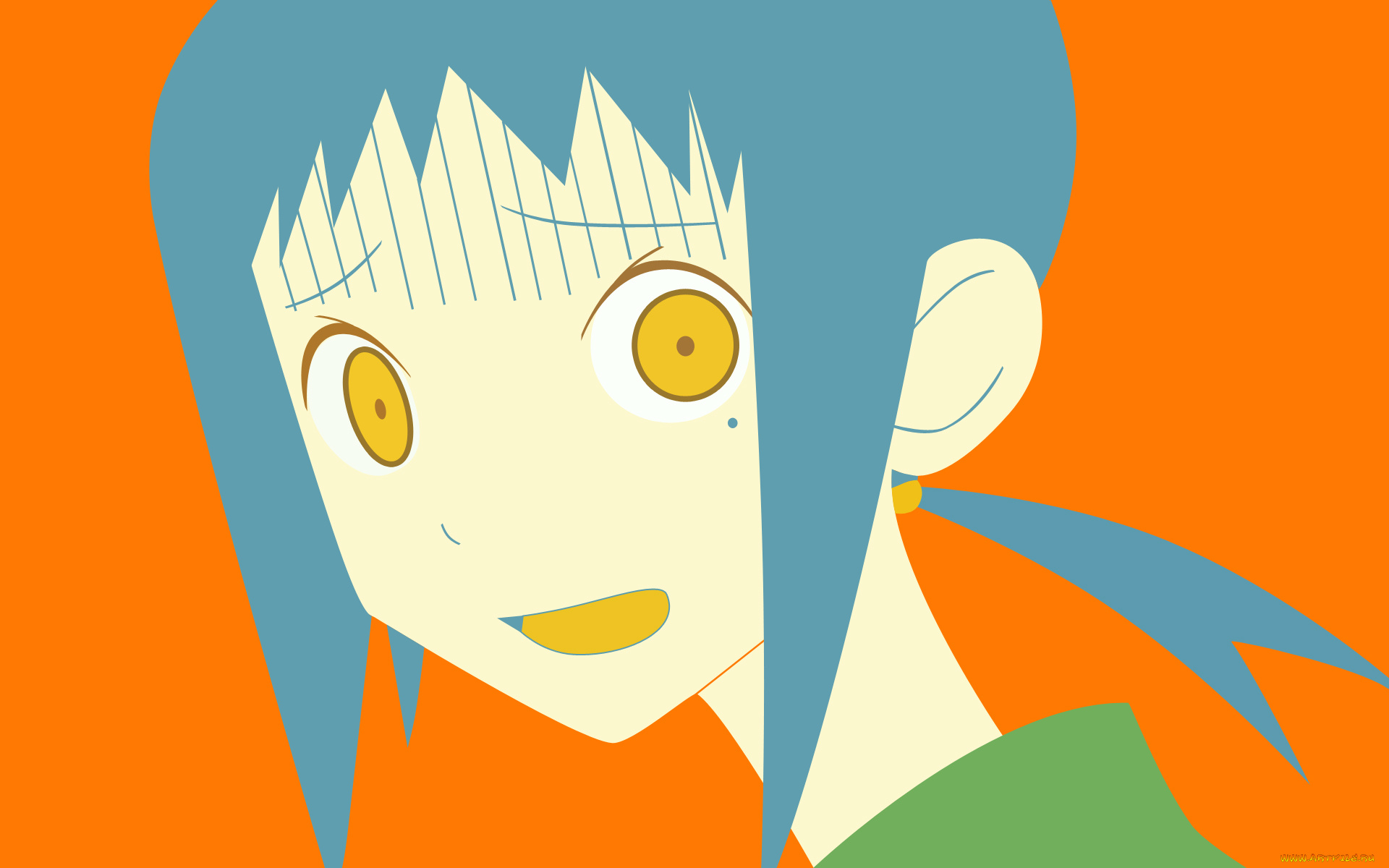 аниме, sayonara, zetsubo, sensei, фон, девушка, взгляд