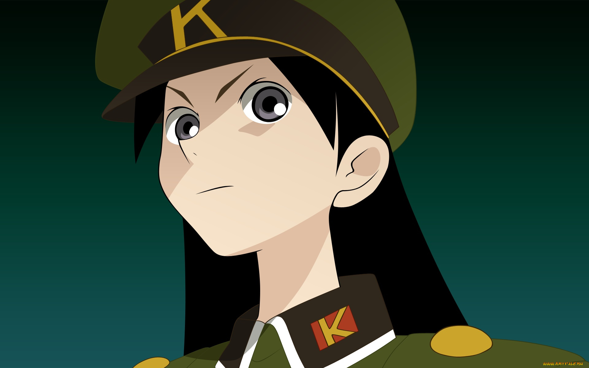 аниме, sayonara, zetsubo, sensei, фон, взгляд, девушка