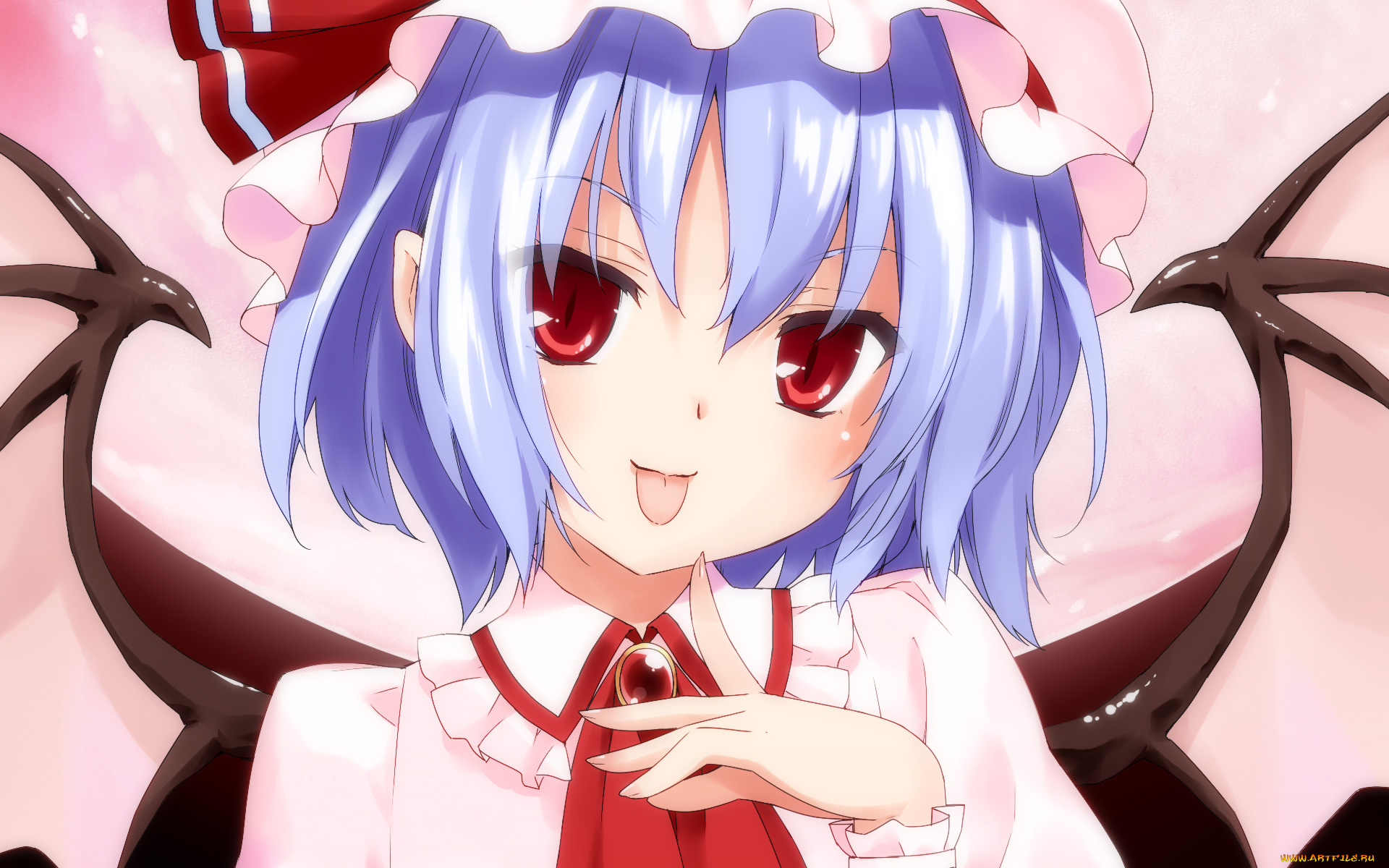 аниме, touhou, девушка, фон, взгляд