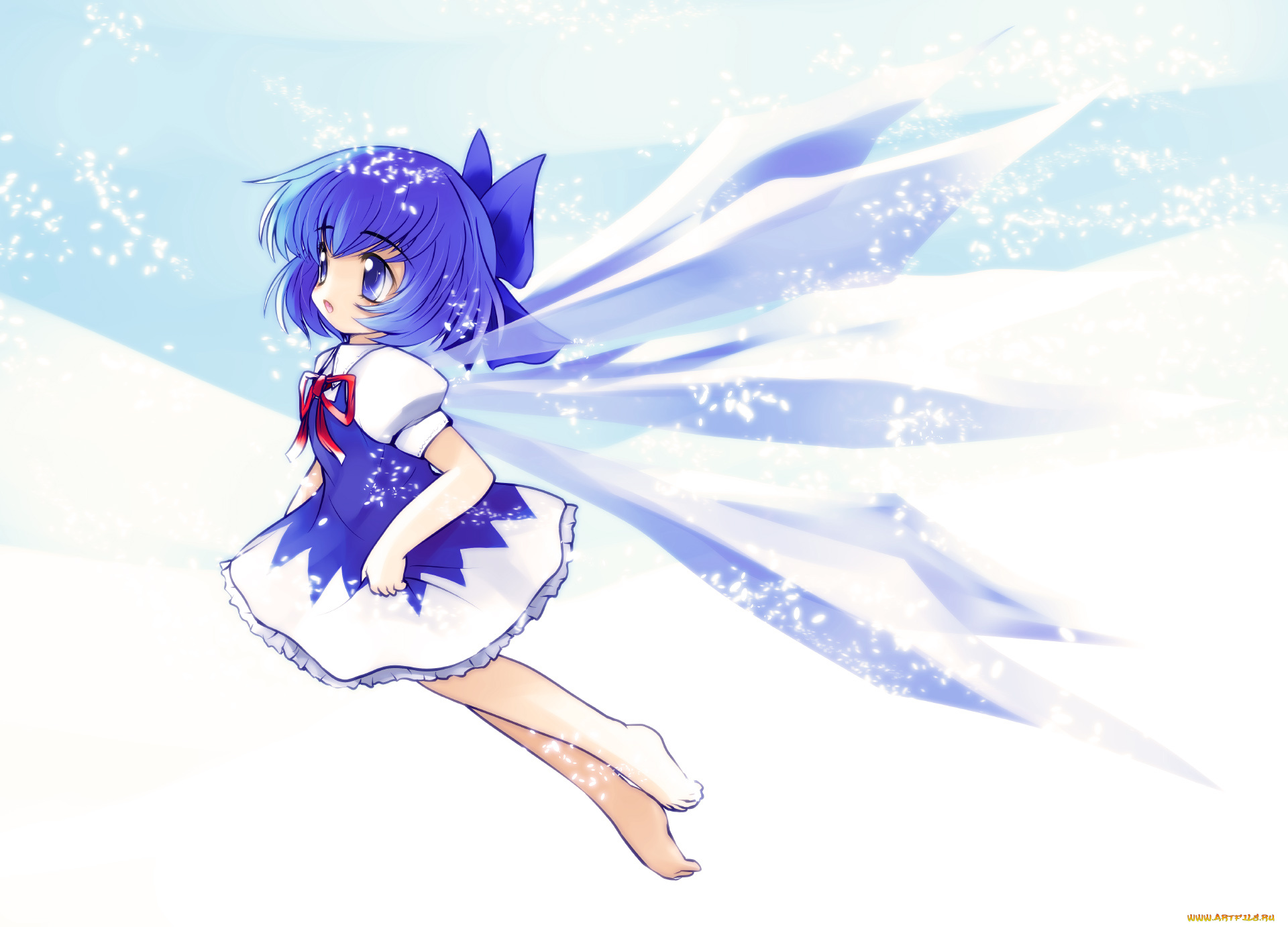 аниме, touhou, фон, взгляд, девушка