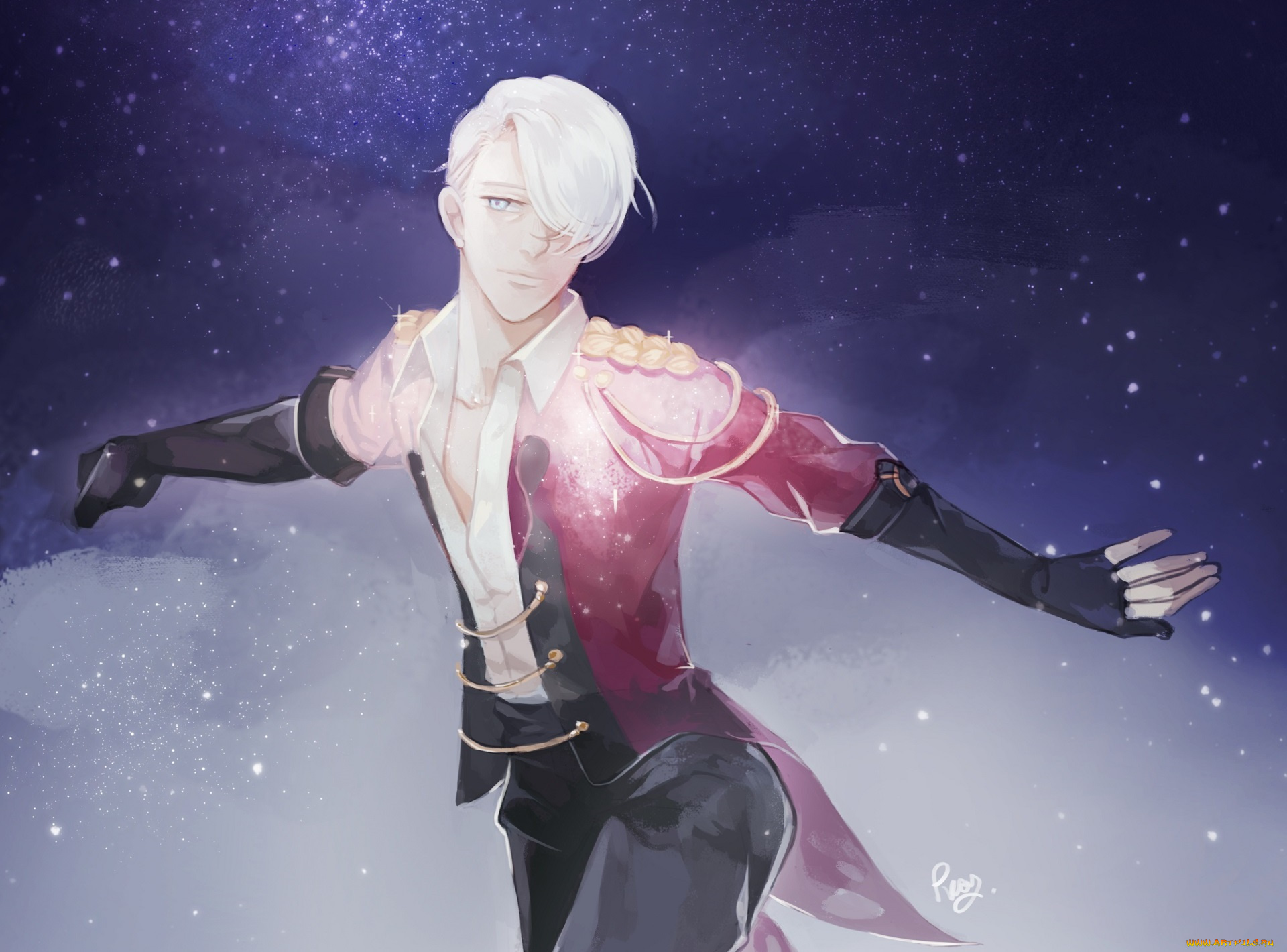 аниме, yuri, on, ice, victor, nikiforov