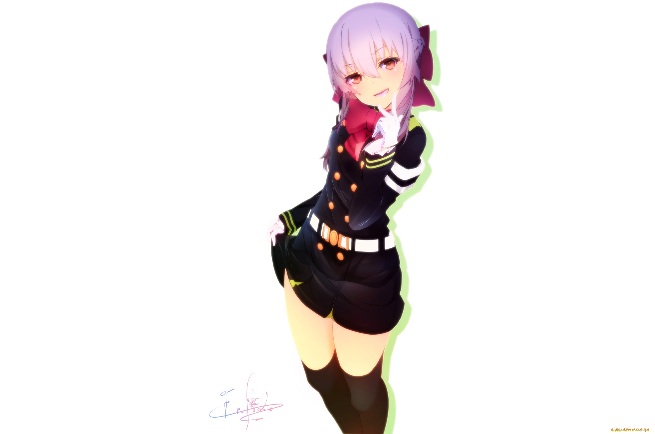 аниме, owari, no, seraph, hiiragi, shinoa