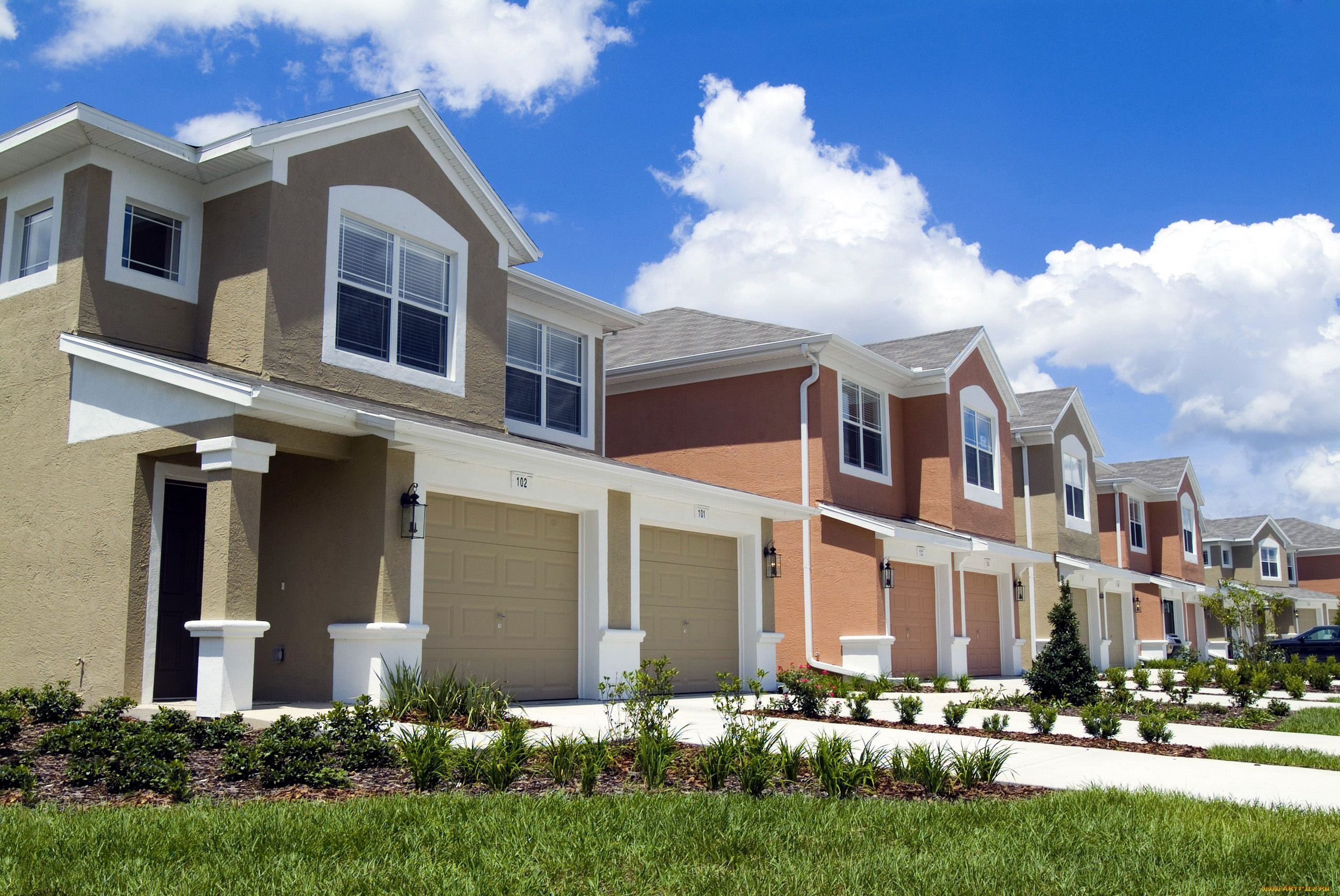 города, -, здания, , дома, коттеджи