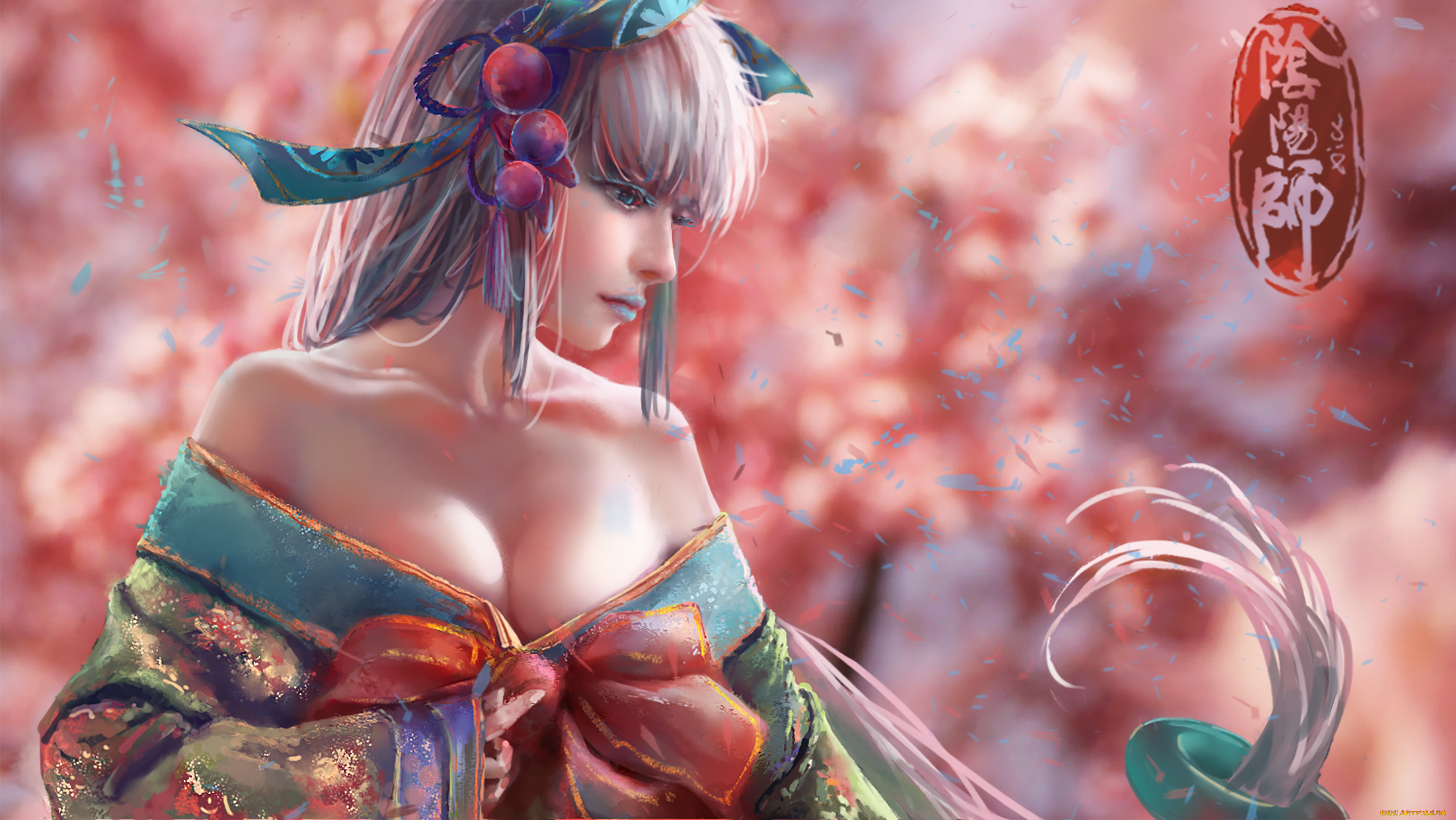 рисованное, люди, девушка