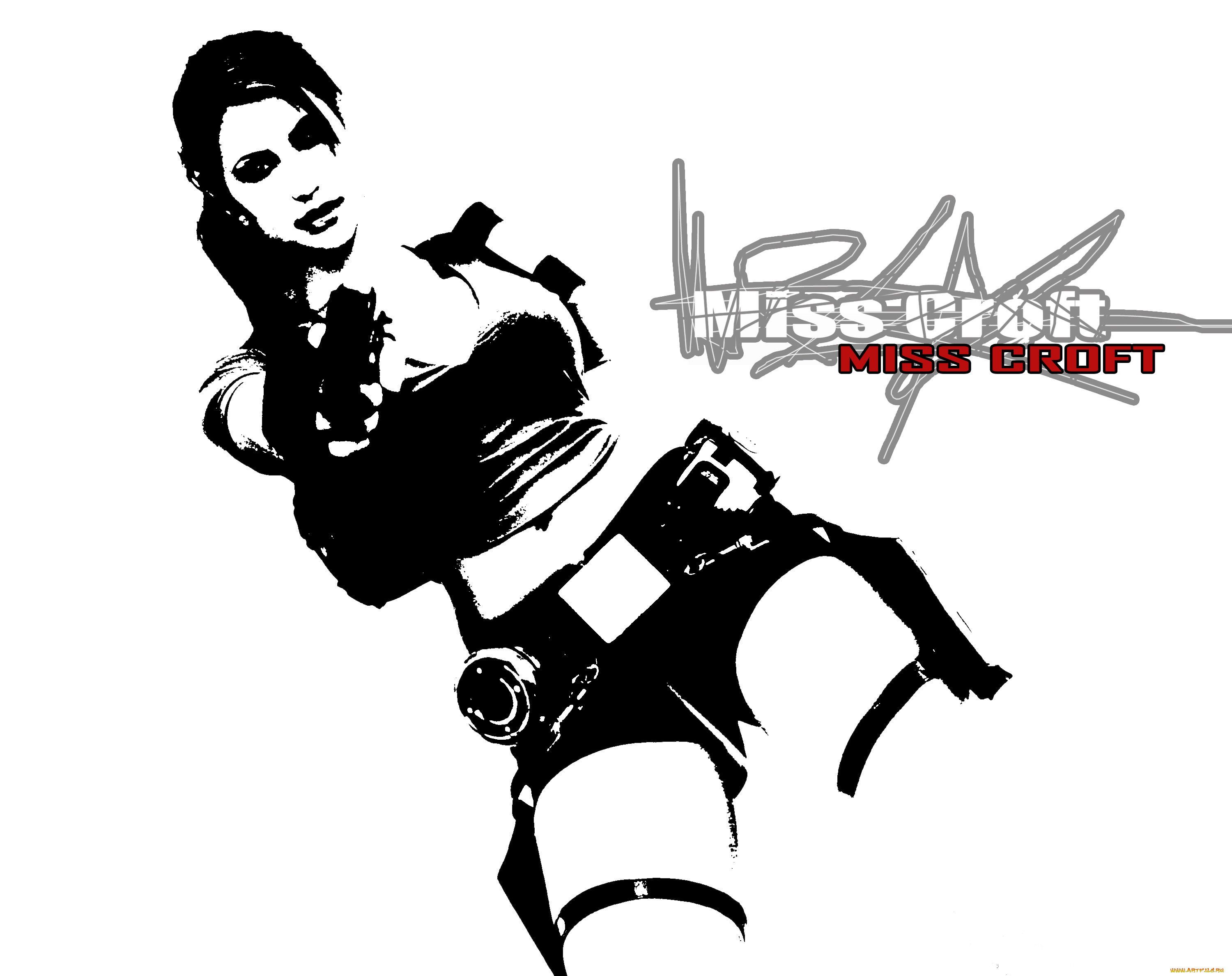 рисованное, комиксы, фон, девушка, пистолет