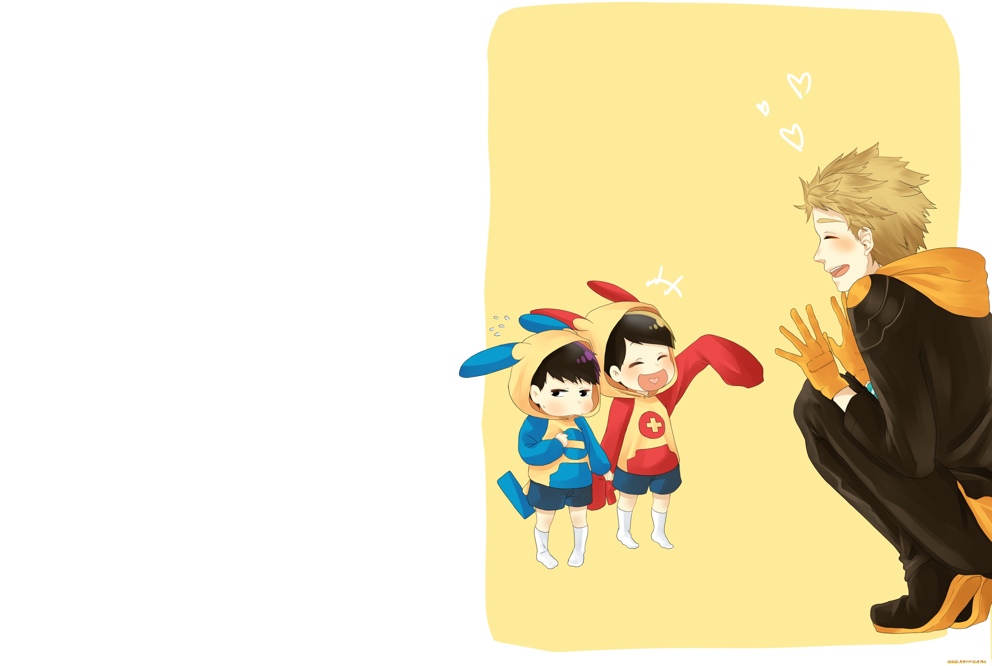 аниме, osomatsu-san, умиление, парень, дети, мальчики