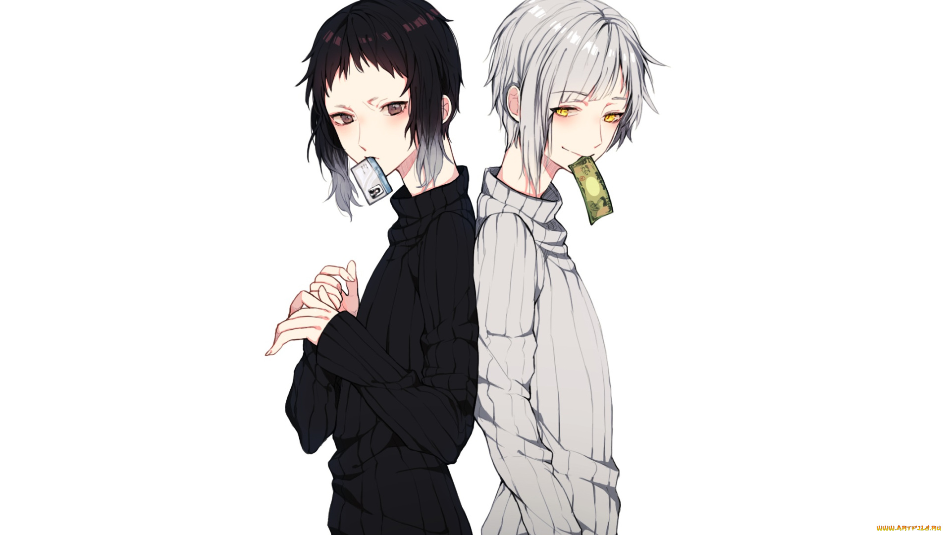 аниме, bungou, stray, dogs, бродячие, псы, литературные, гении