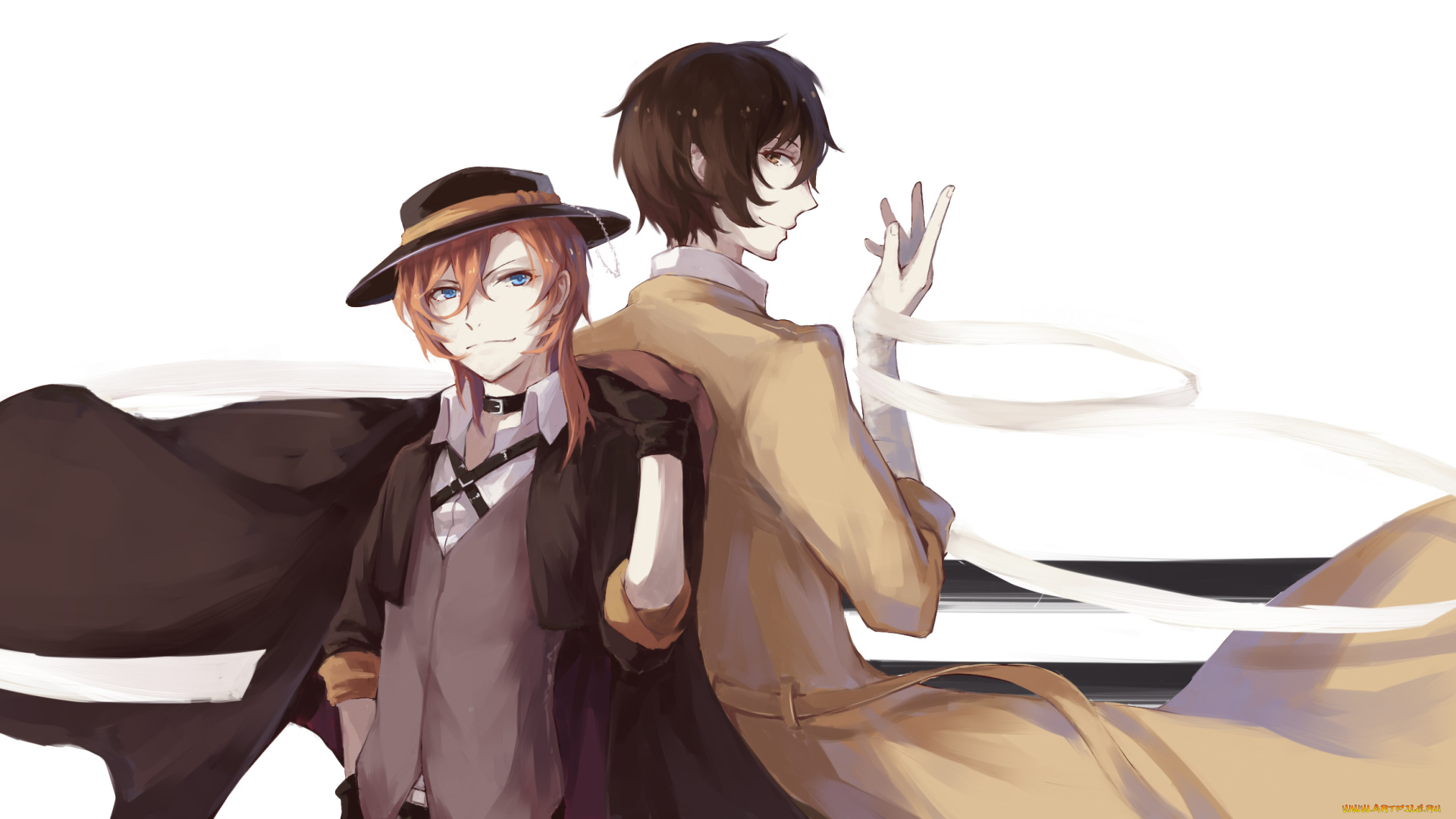 аниме, bungou, stray, dogs, бродячие, псы, литературные, гении