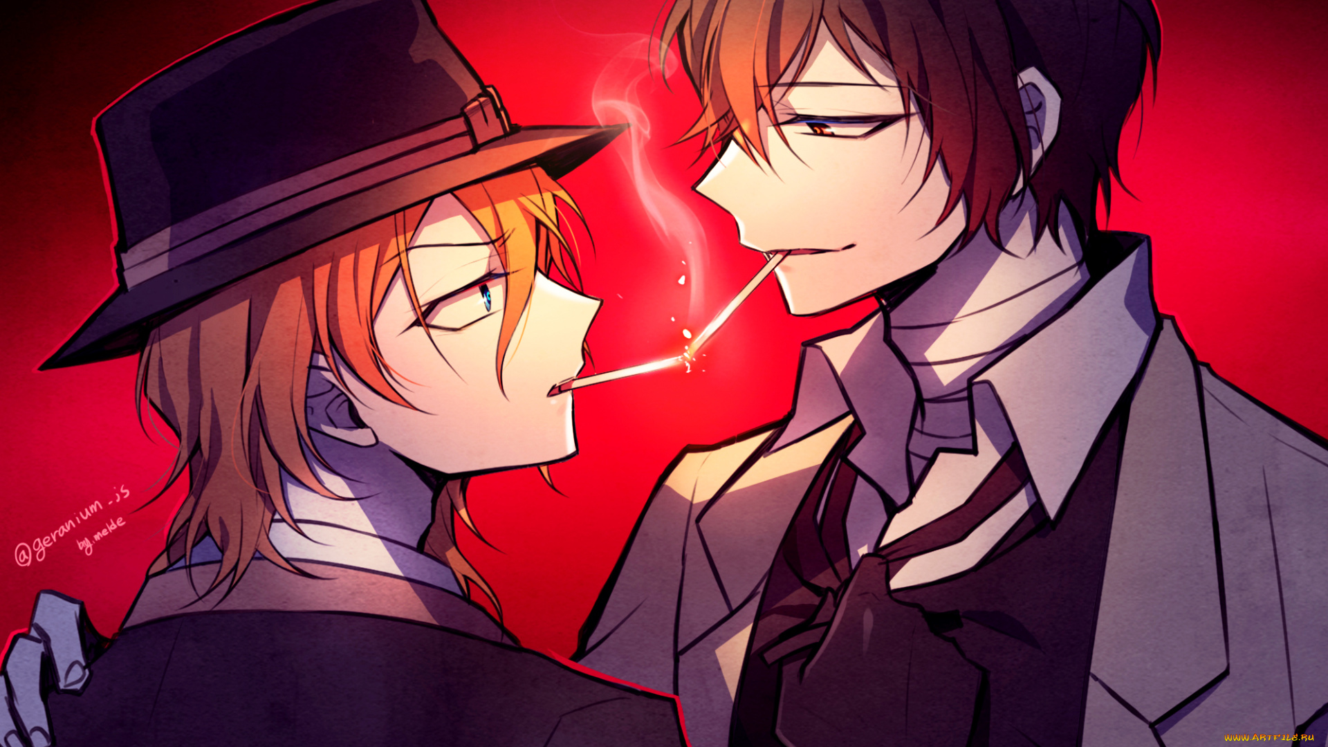 аниме, bungou, stray, dogs, бродячие, псы, литературные, гении