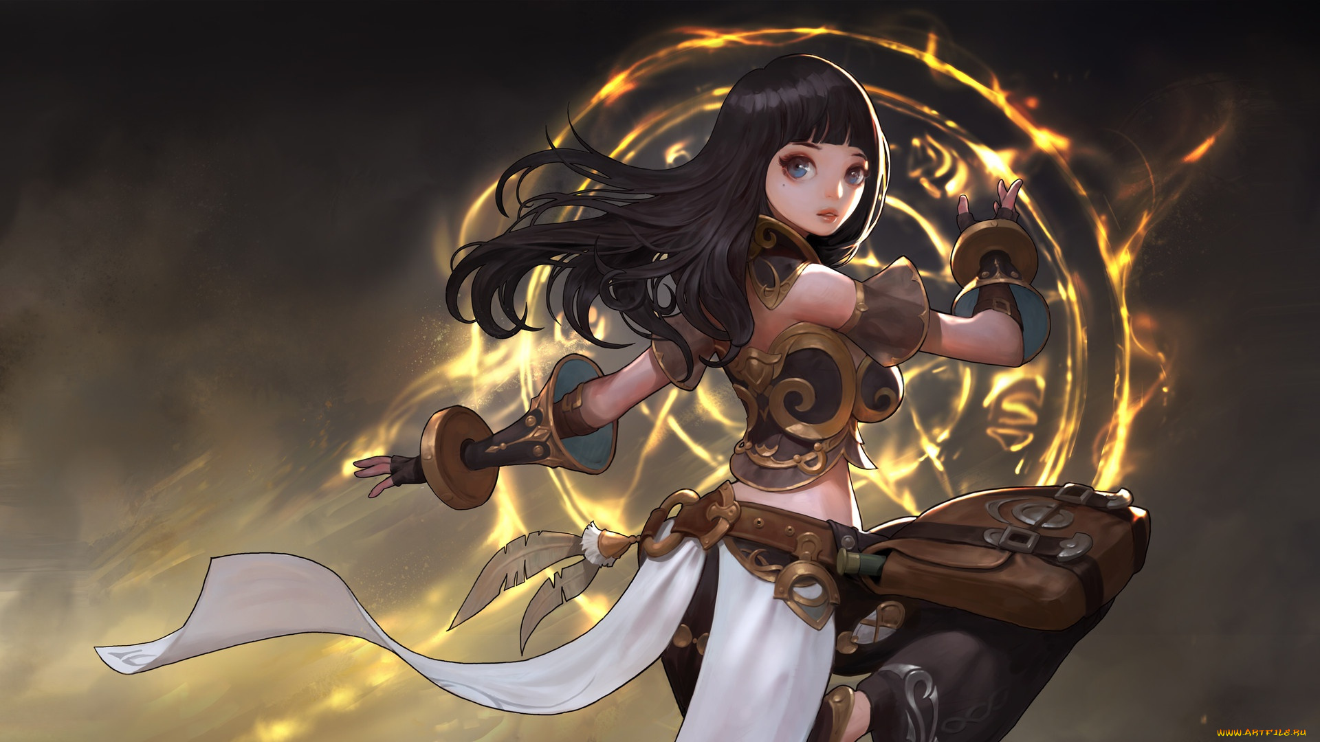 аниме, магия, , колдовство, , halloween, a, magic, woman, choi, keun, hoon, арт