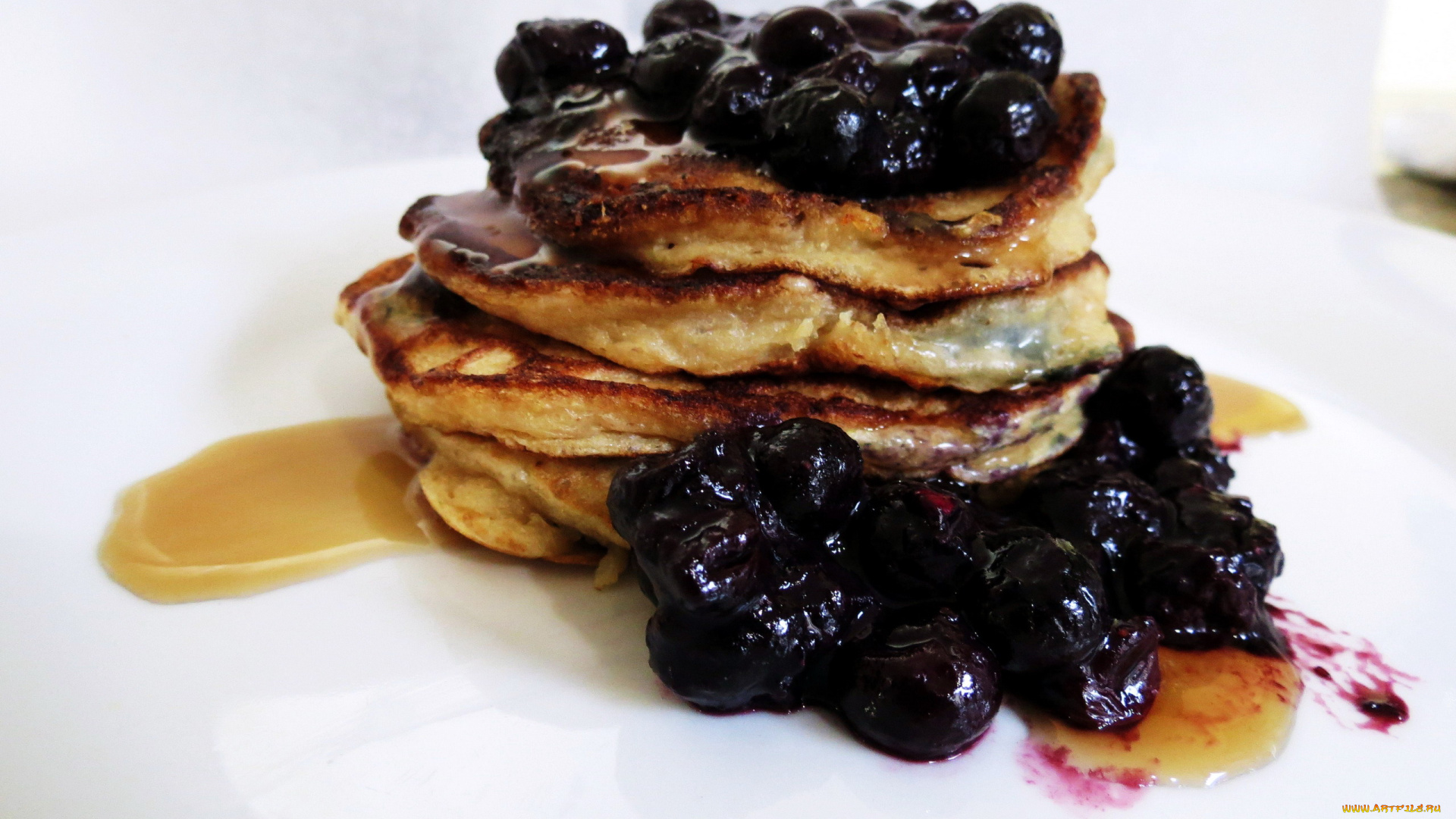 еда, блины, , оладьи, оладьи, ягоды