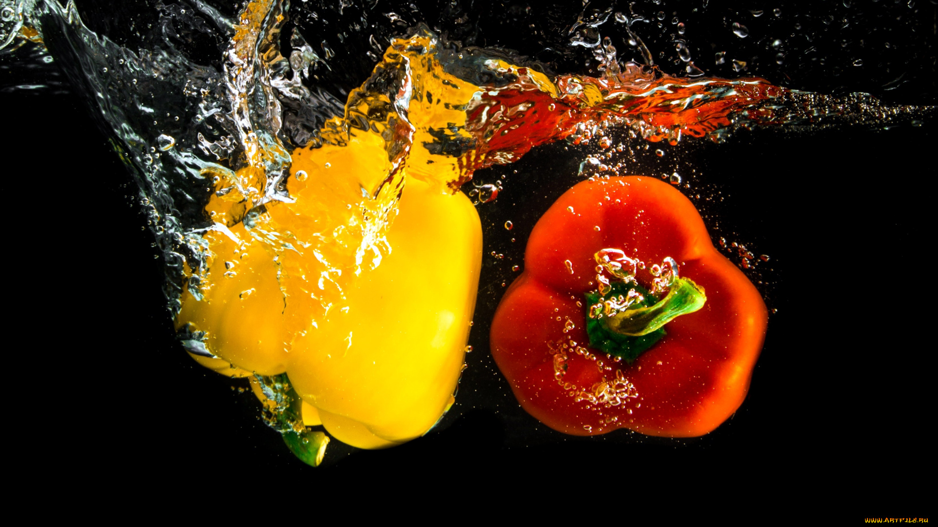 еда, перец, вода