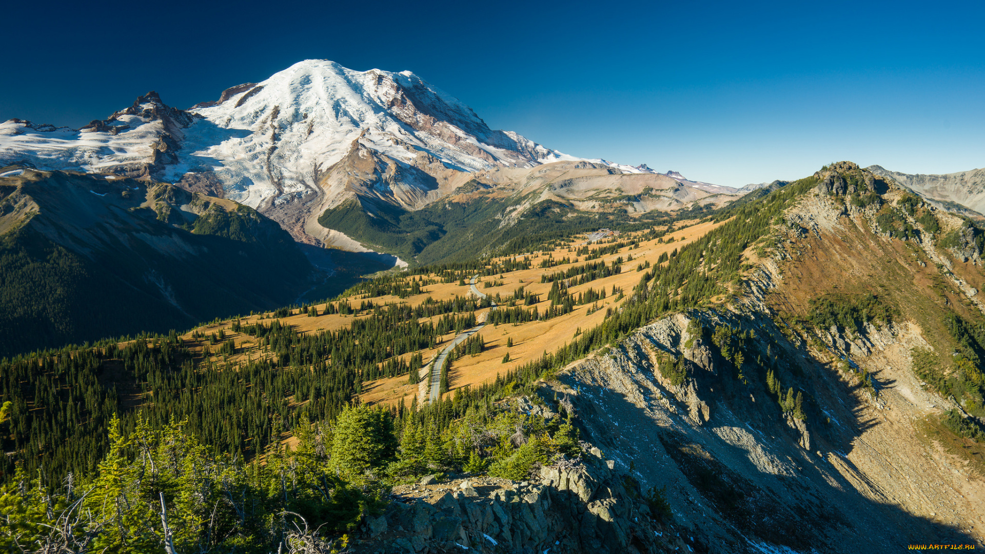 природа, горы, простор