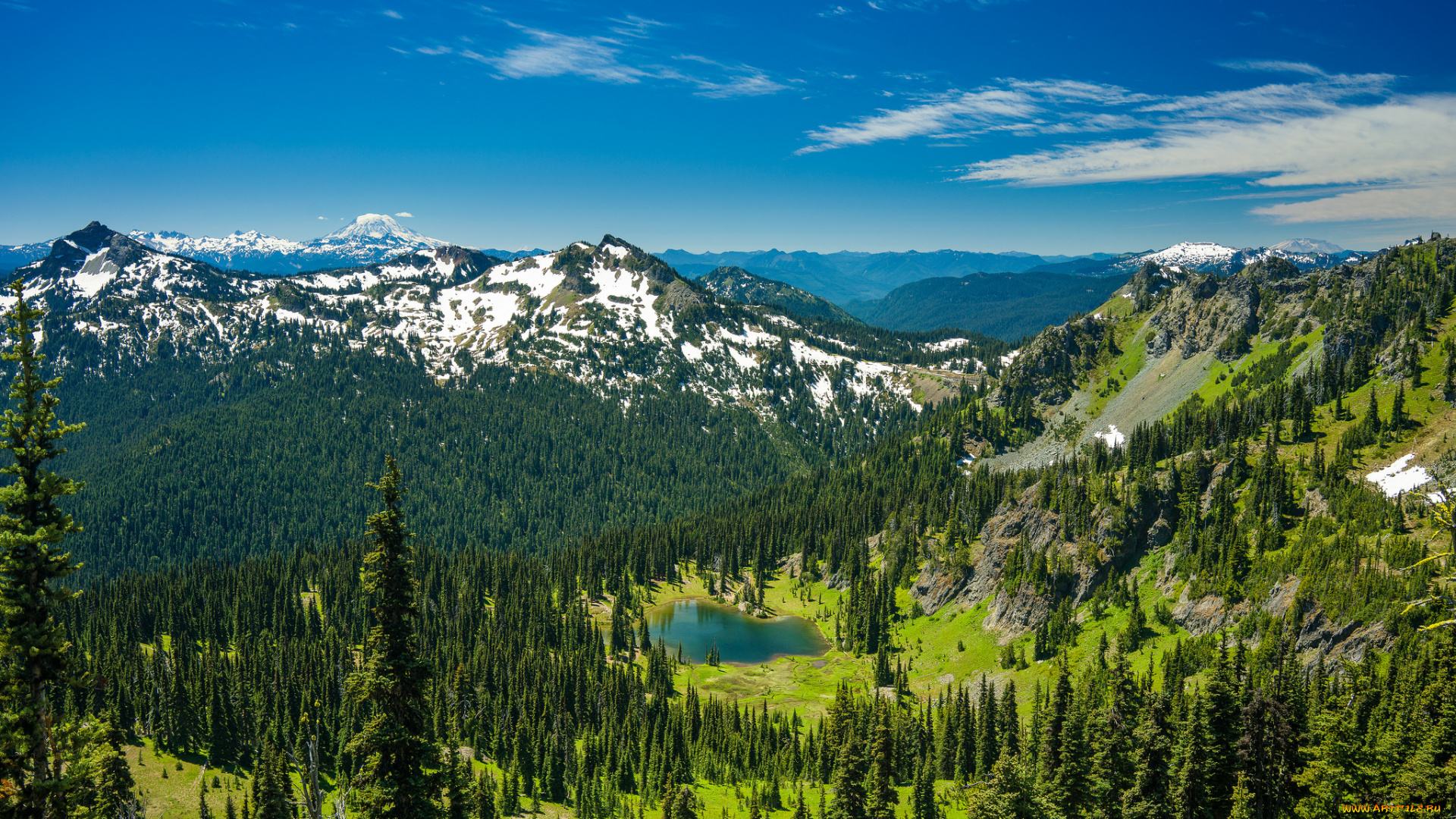 природа, горы, простор