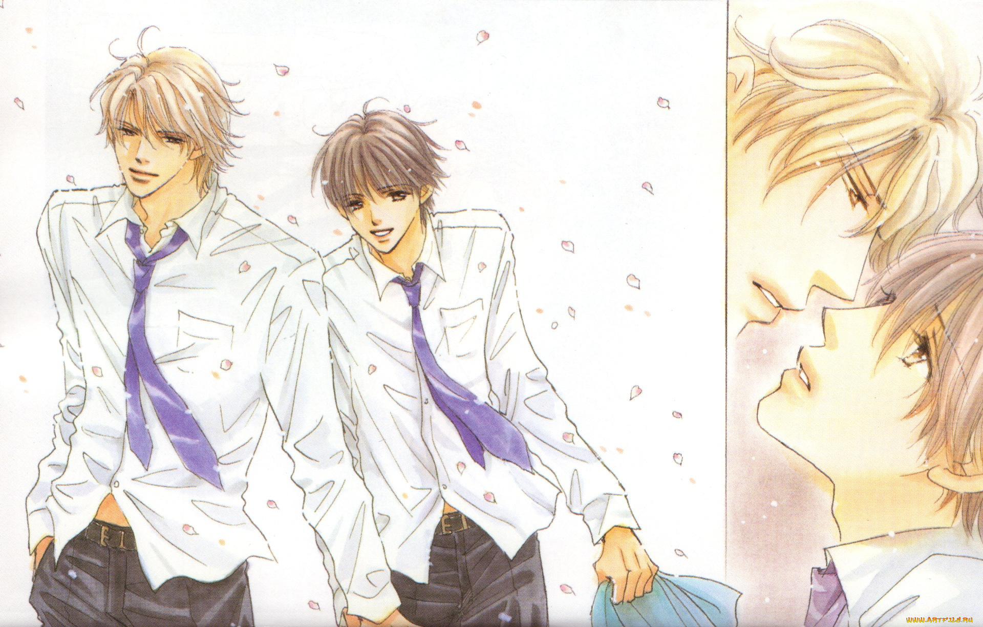 аниме, unknown, , другое, , форма, парни, галстуки