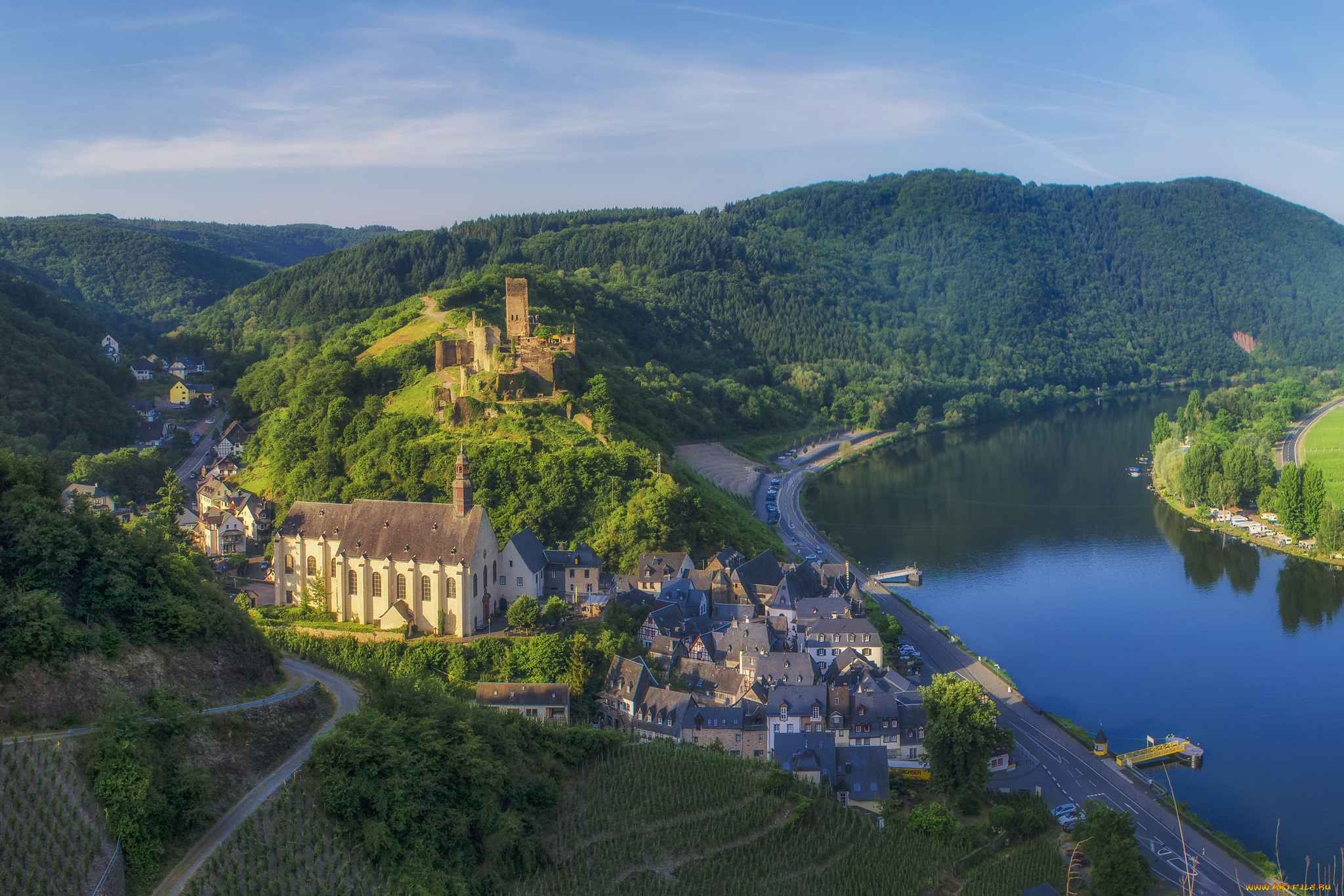 города, -, панорамы, простор