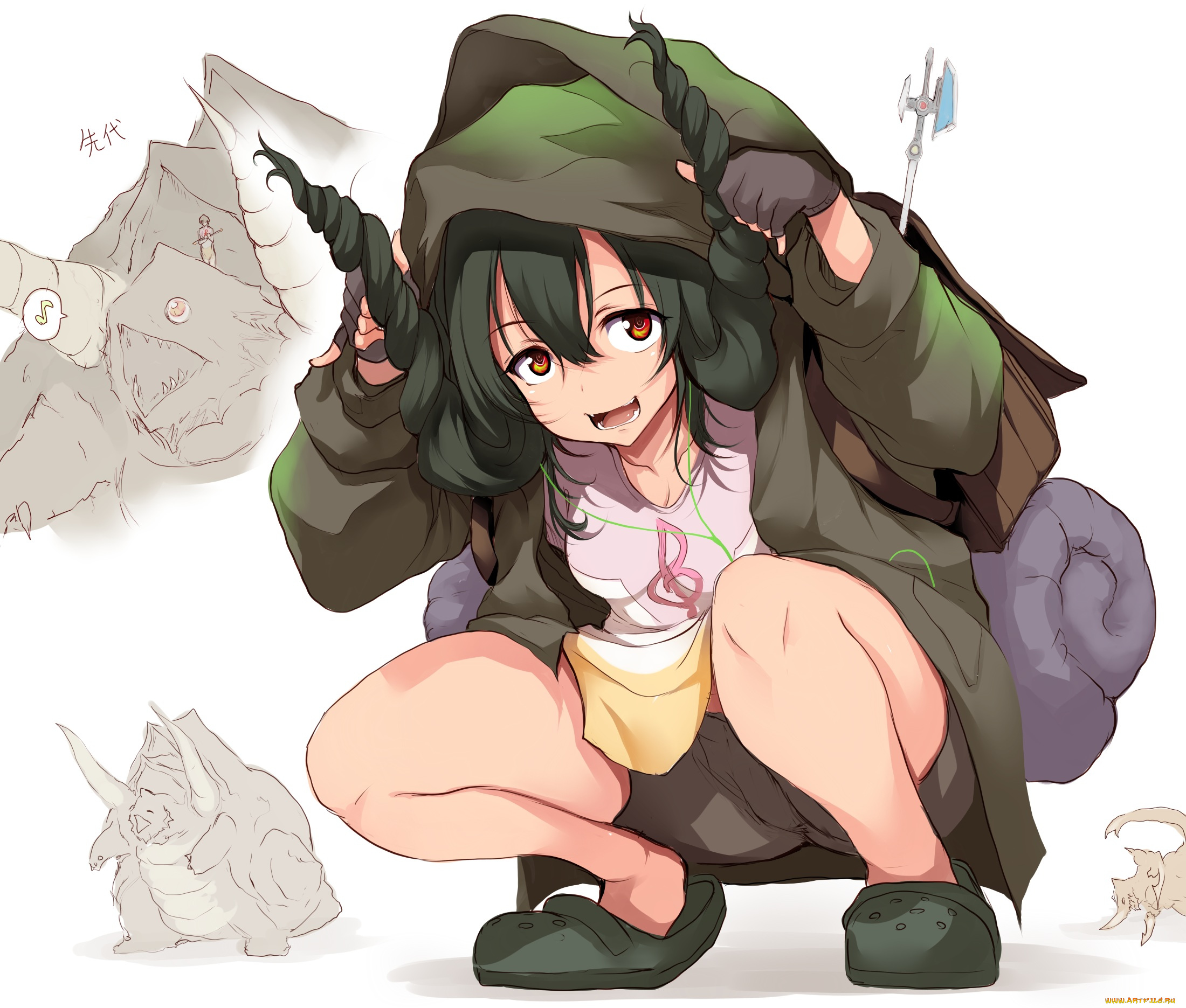 аниме, ssss, gridman, девочка