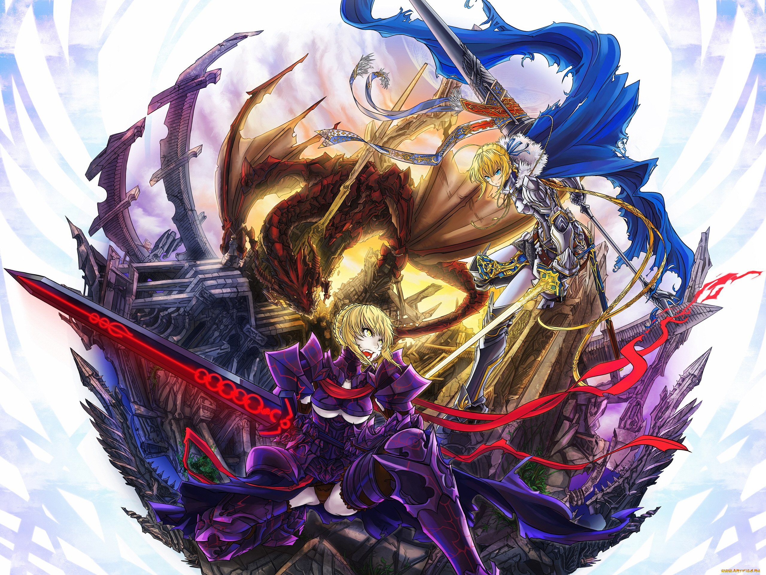 аниме, fate, stay, night, , grand, order, , apocrypha, судьба, ночь, схватки