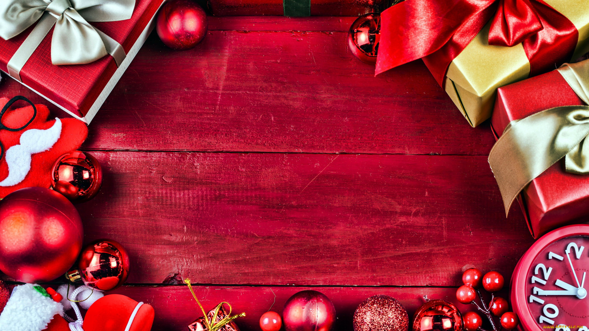 праздничные, подарки, и, коробочки, шарики, подарки, коробки, ленты, банты, часы