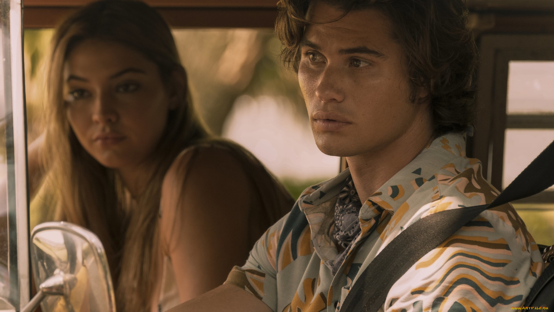 кино, фильмы, outer, banks, , сериал, парень, девушка, машина