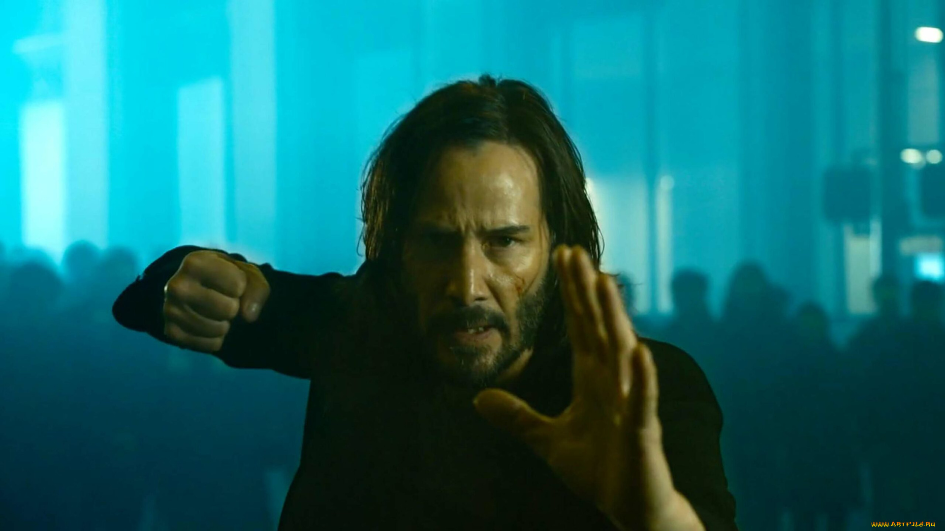 кино, фильмы, the, matrix, , resurrections, нео, жест