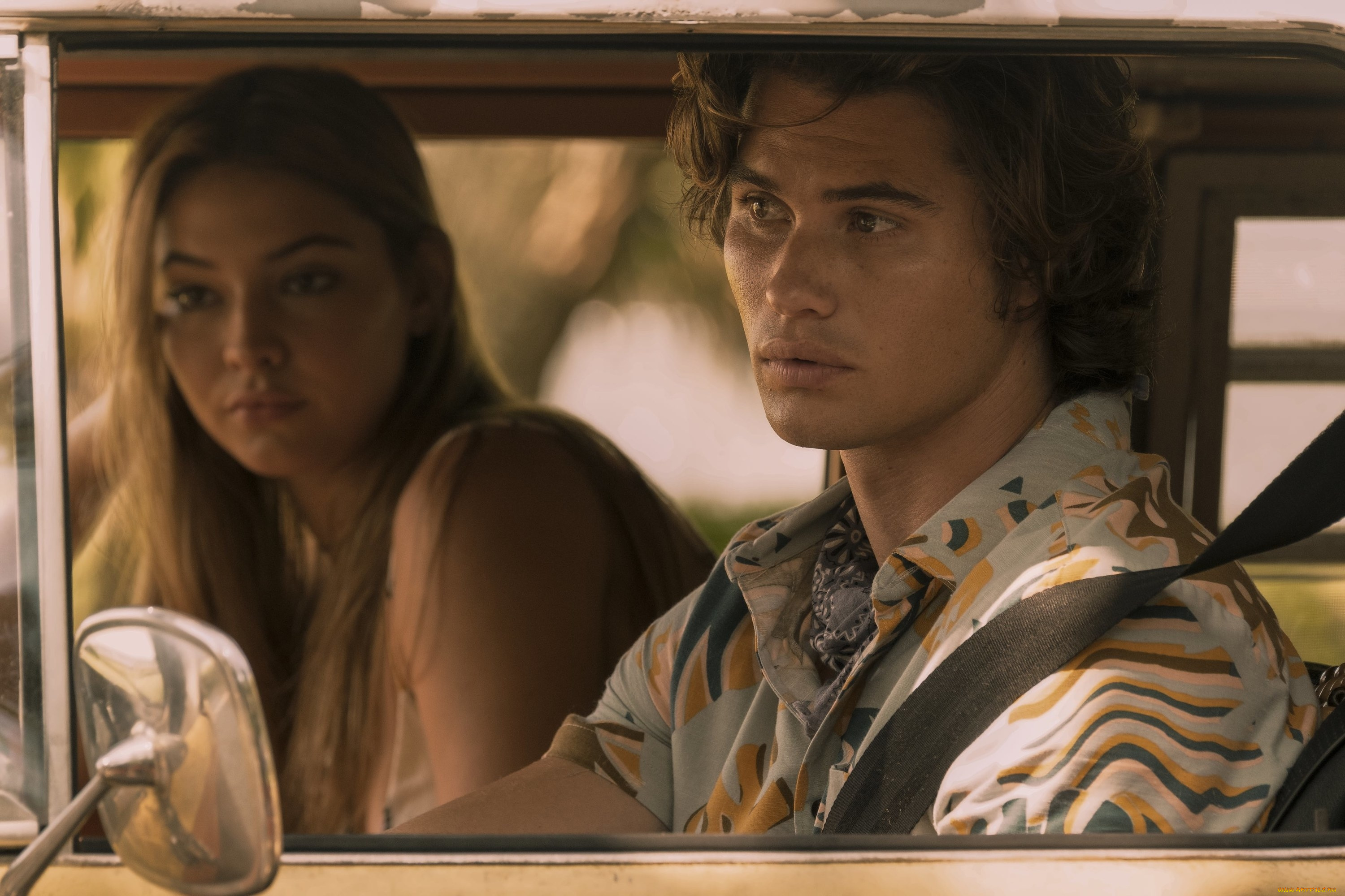 кино, фильмы, outer, banks, , сериал, парень, девушка, машина