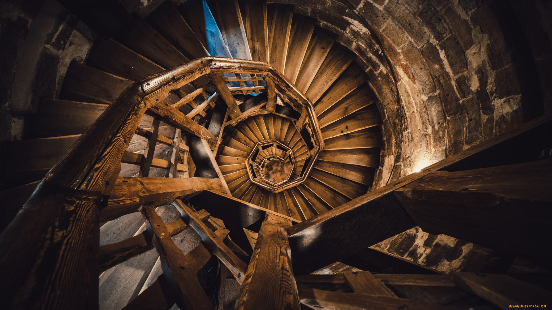 интерьер, холлы, , лестницы, , корридоры, здание, лестница, дерево, винтовая