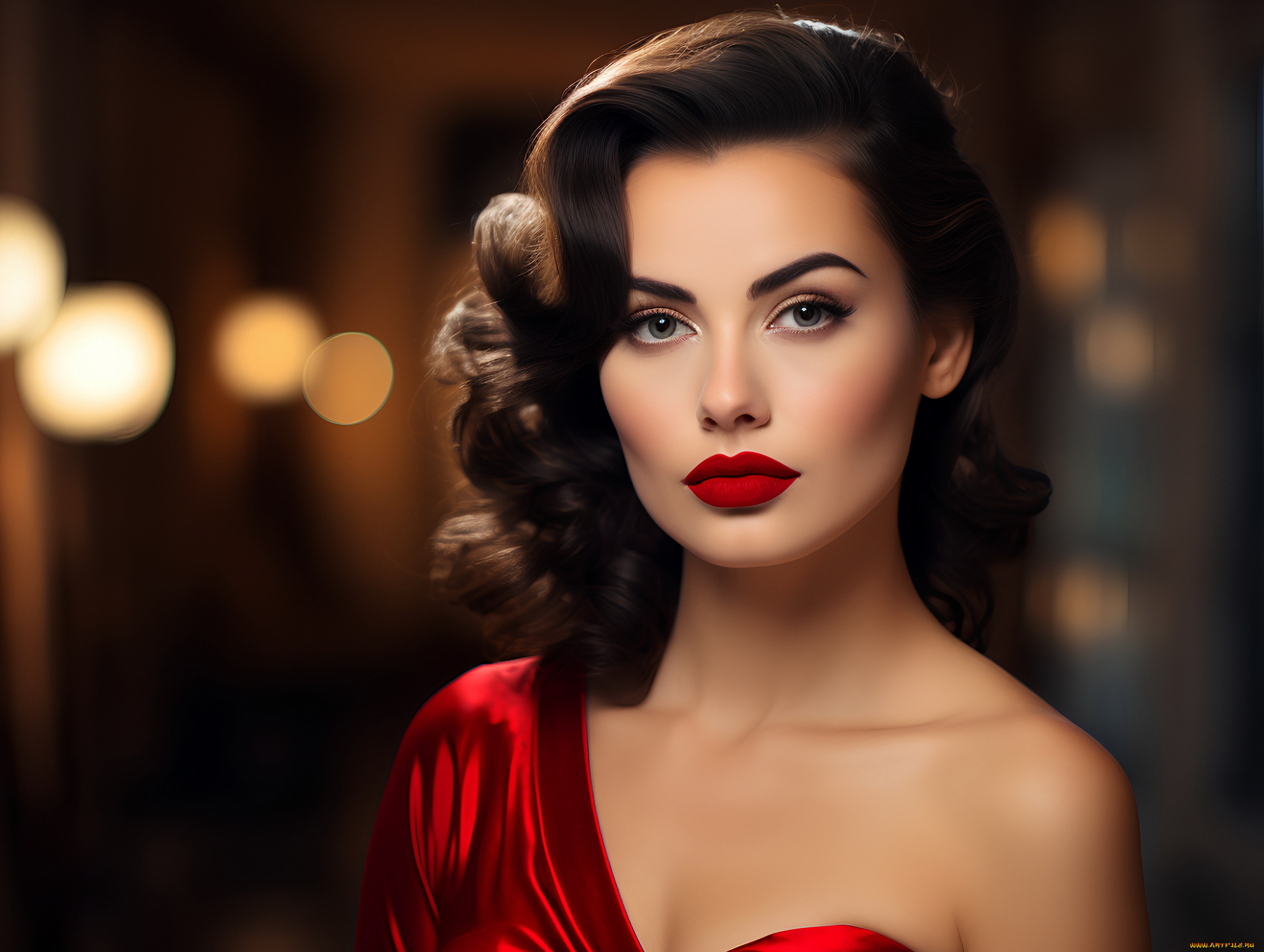 девушки, -, лица, , портреты, модель, портрет, брюнетка