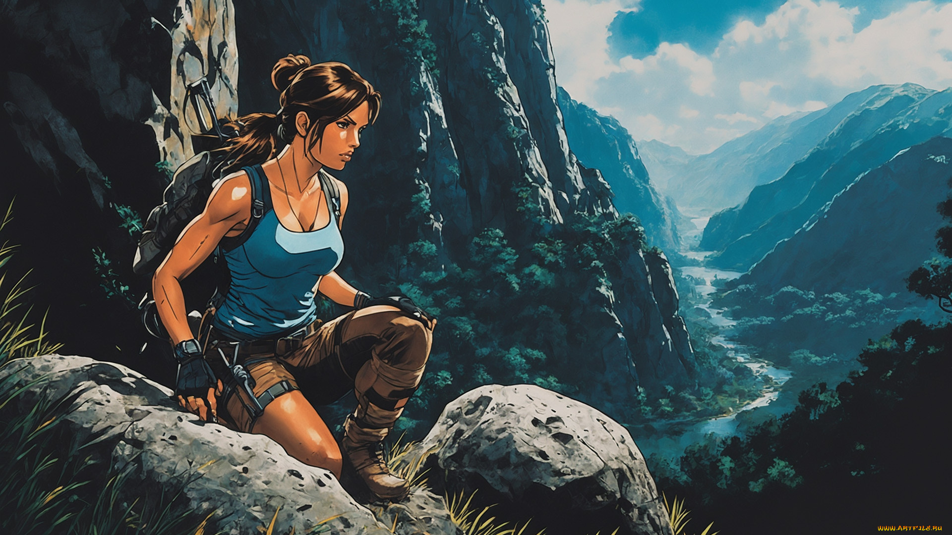 видео, игры, tomb, raider, , other, нейросети, графика, нейроарт, ai, art, нейронные, сети, рисунки, нейро, искусство, нейрографика, graphics, neuroart, neural, networks, drawings, neuro, neurography, лара, крофт