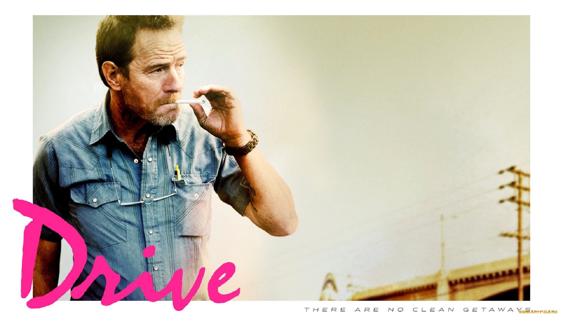 кино, фильмы, drive, мужчина, сигарет, рубашка, город, провода
