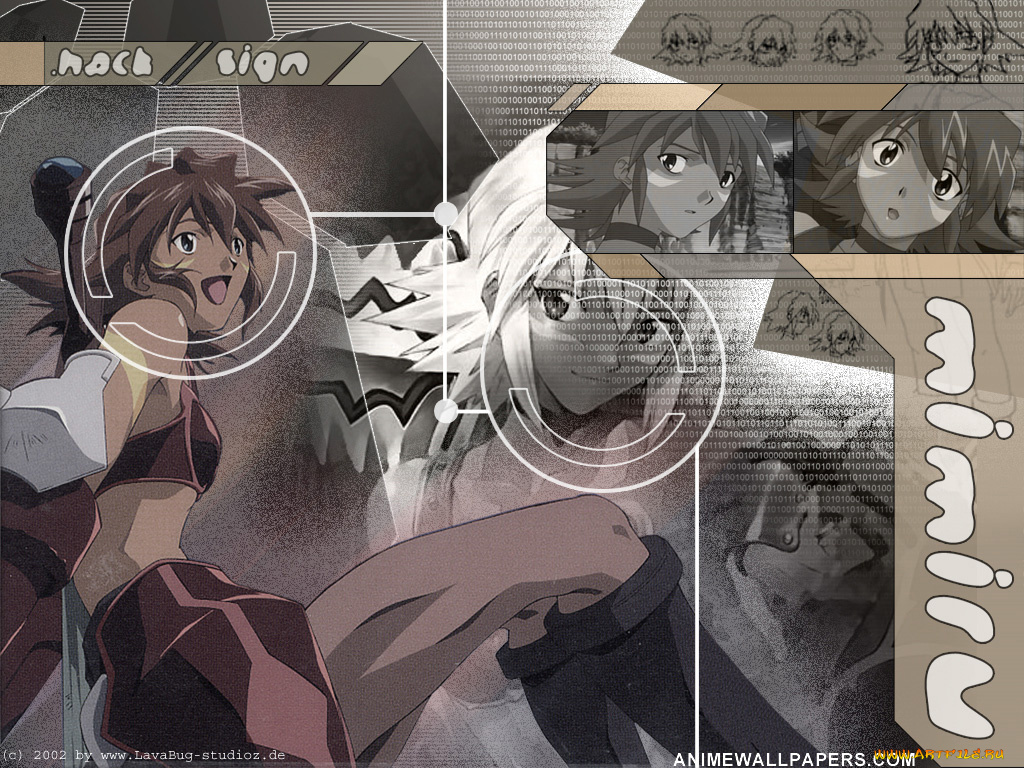 аниме, hack, sign