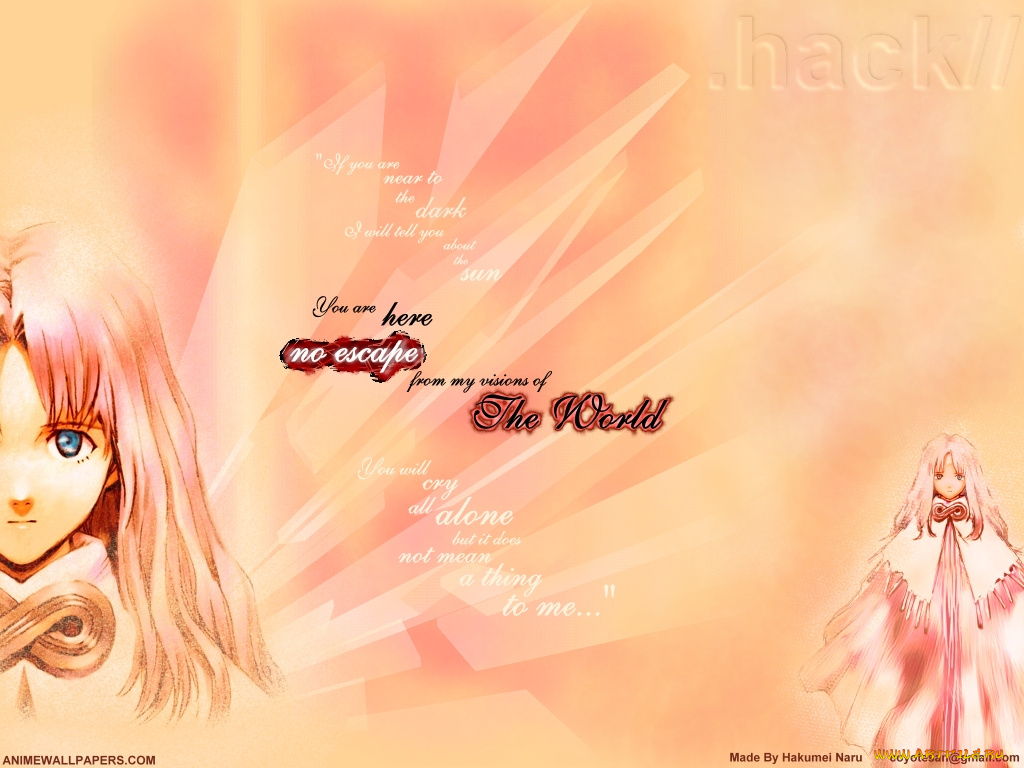 аниме, hack, sign