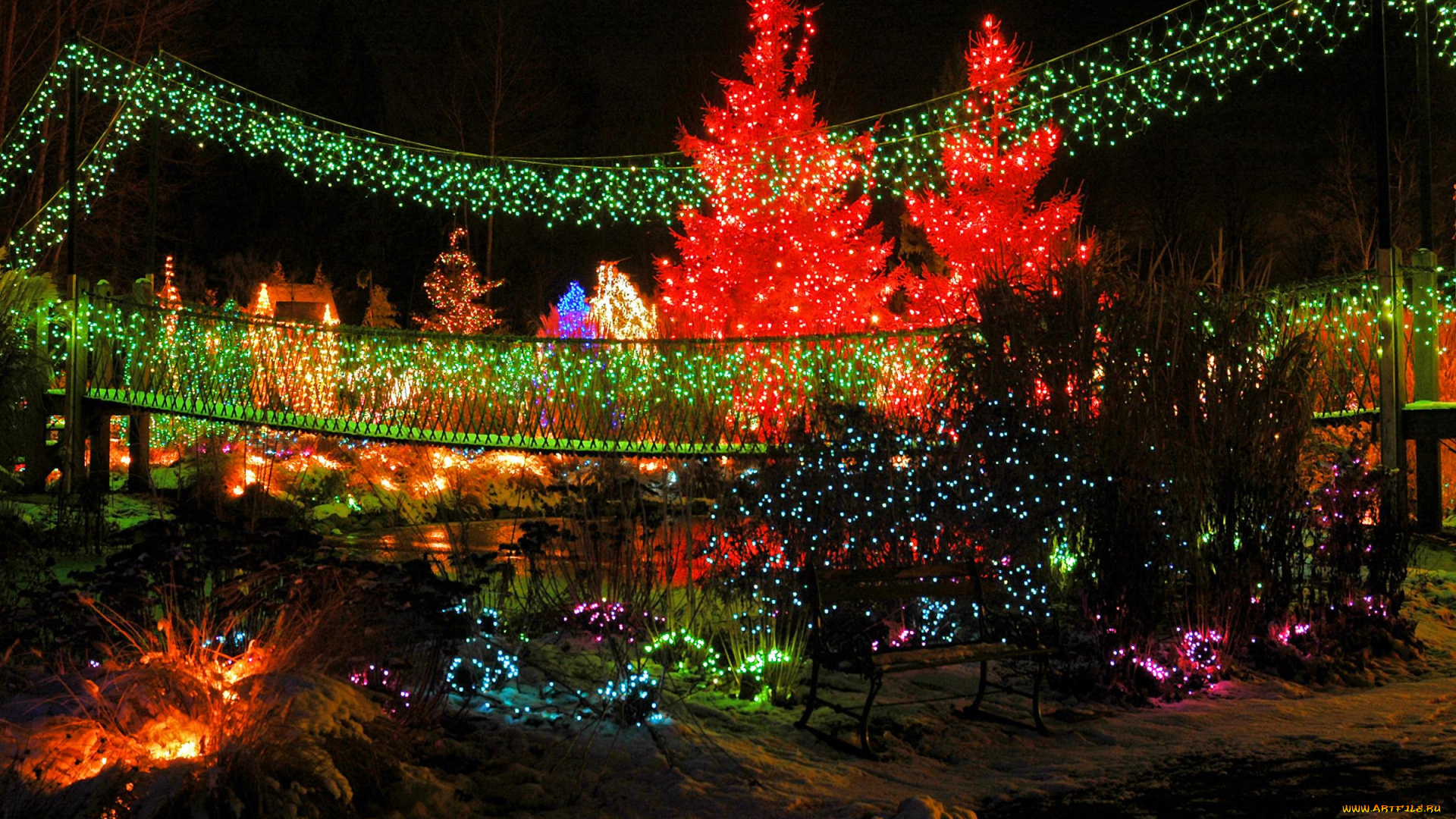 праздничные, новогодние, пейзажи