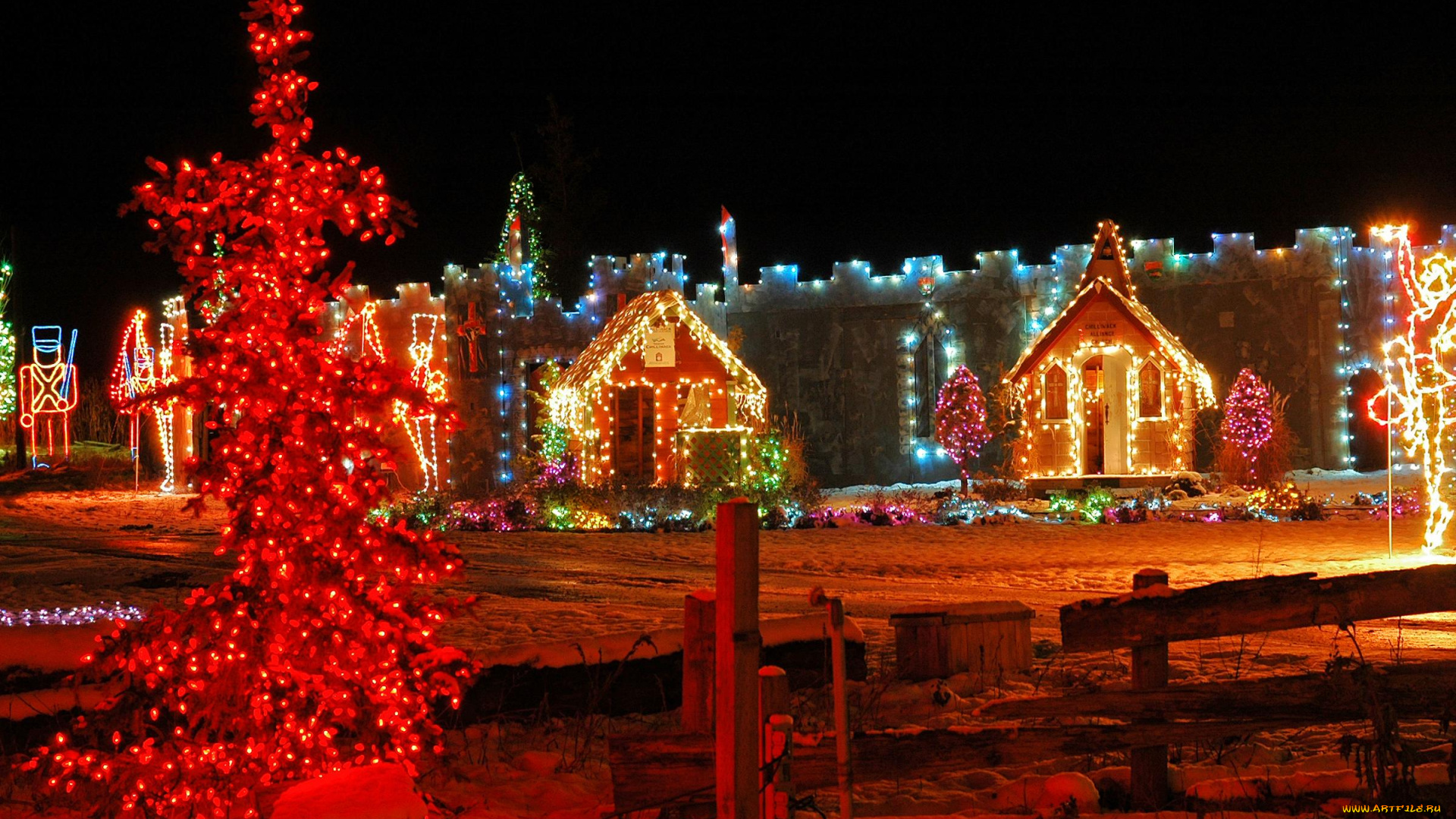 праздничные, новогодние, пейзажи