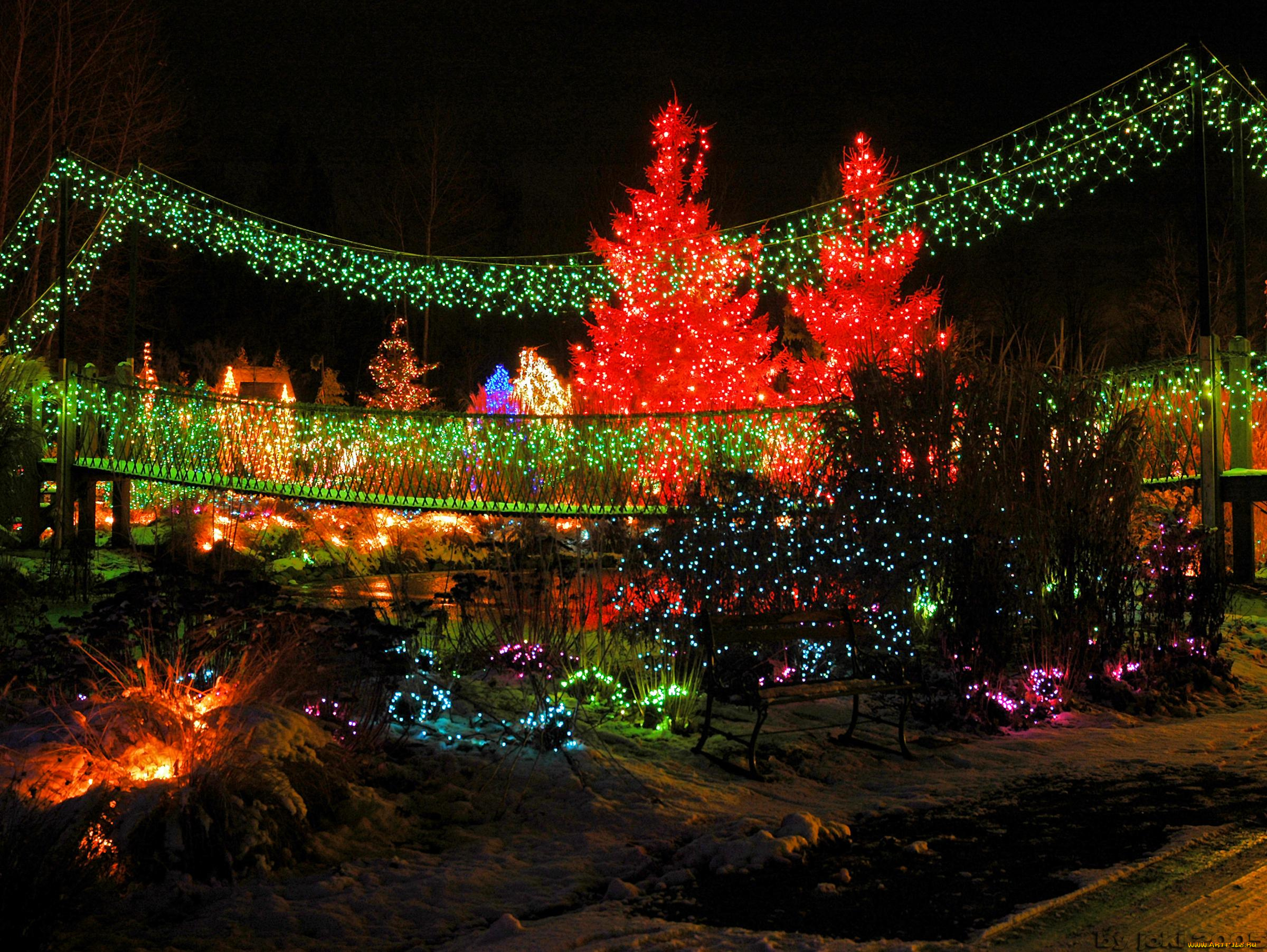 праздничные, новогодние, пейзажи