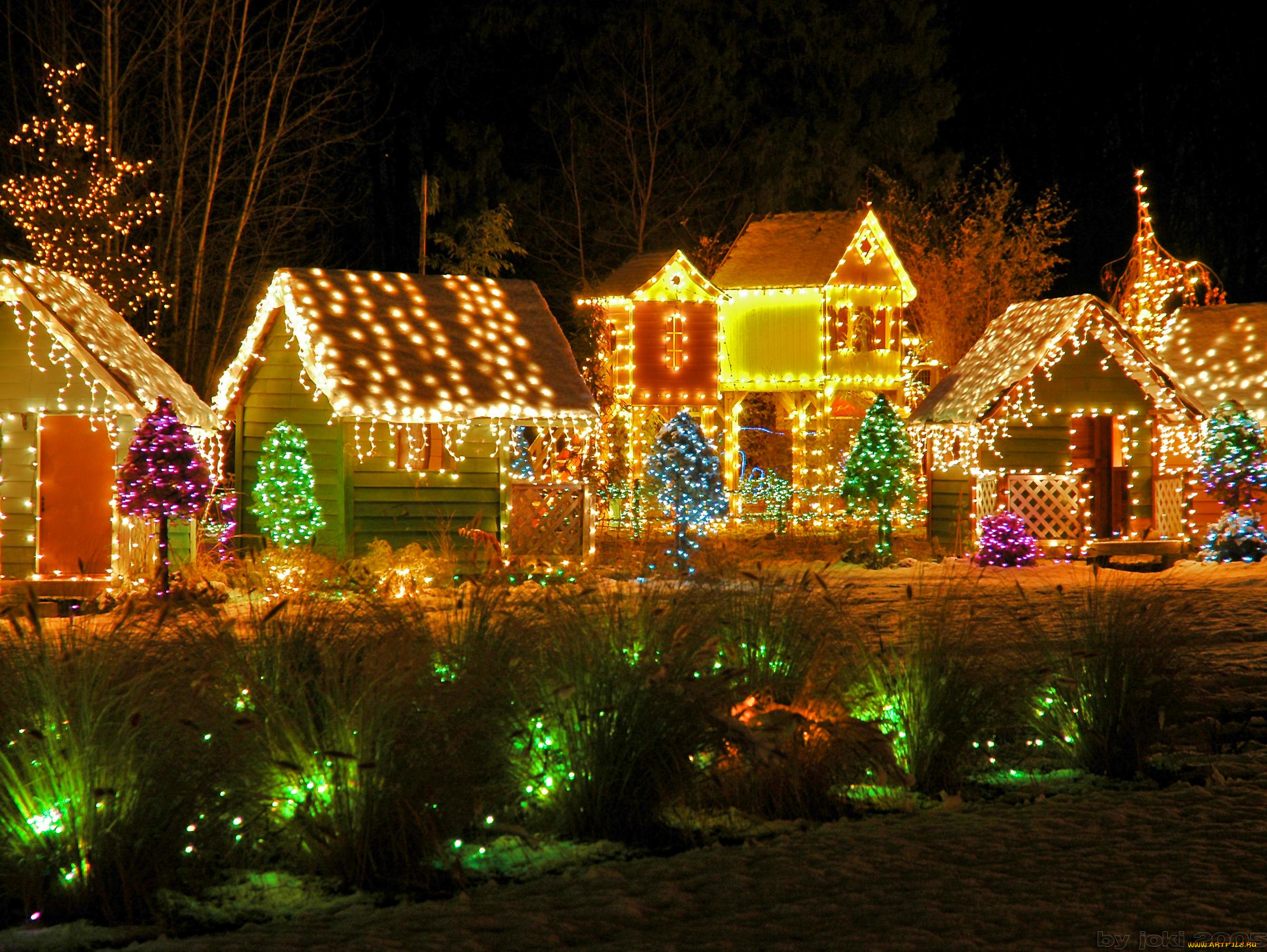 праздничные, новогодние, пейзажи