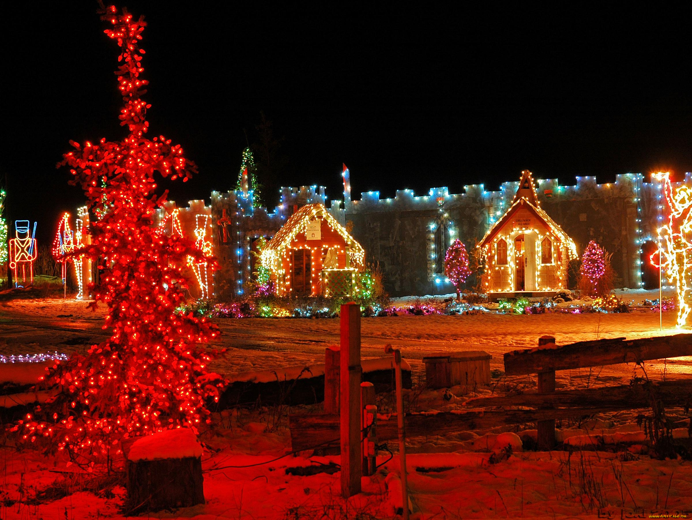 праздничные, новогодние, пейзажи