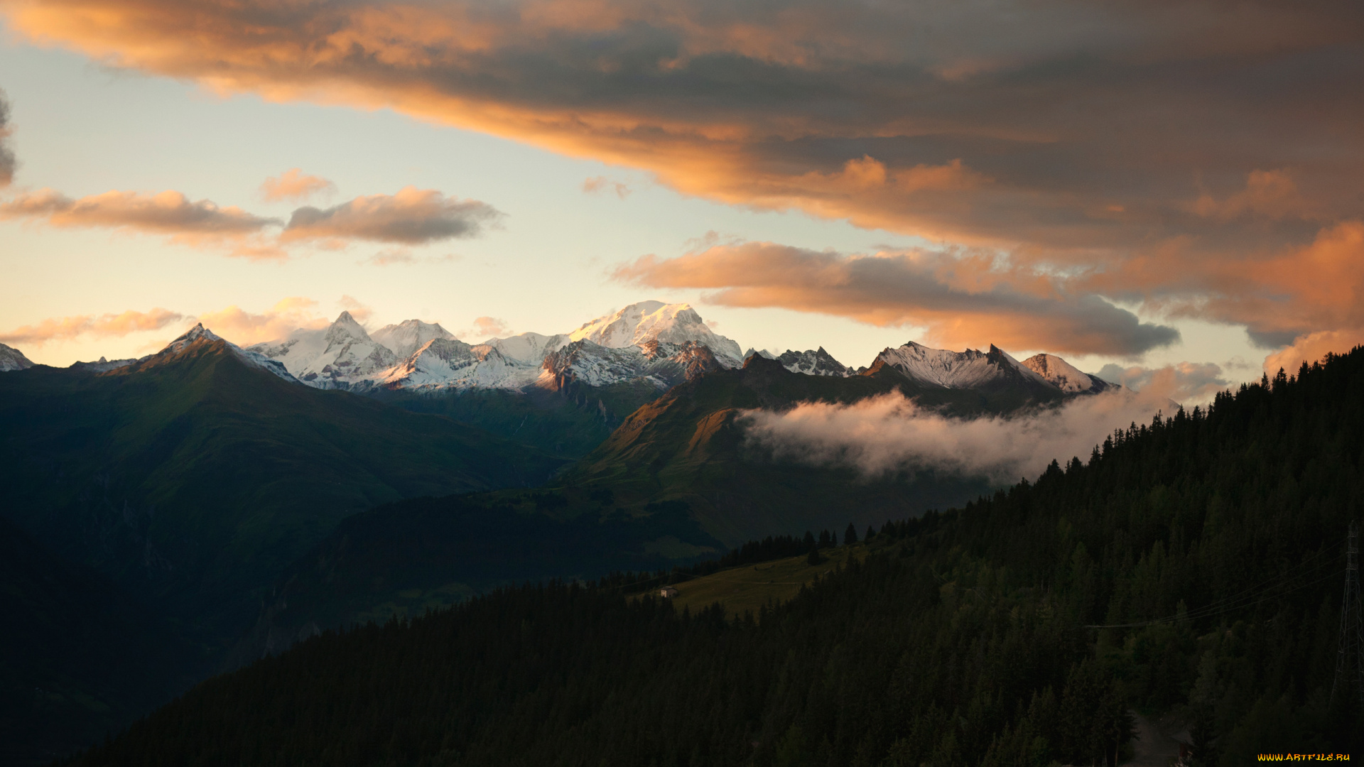 mont, blanc, природа, горы, монблан