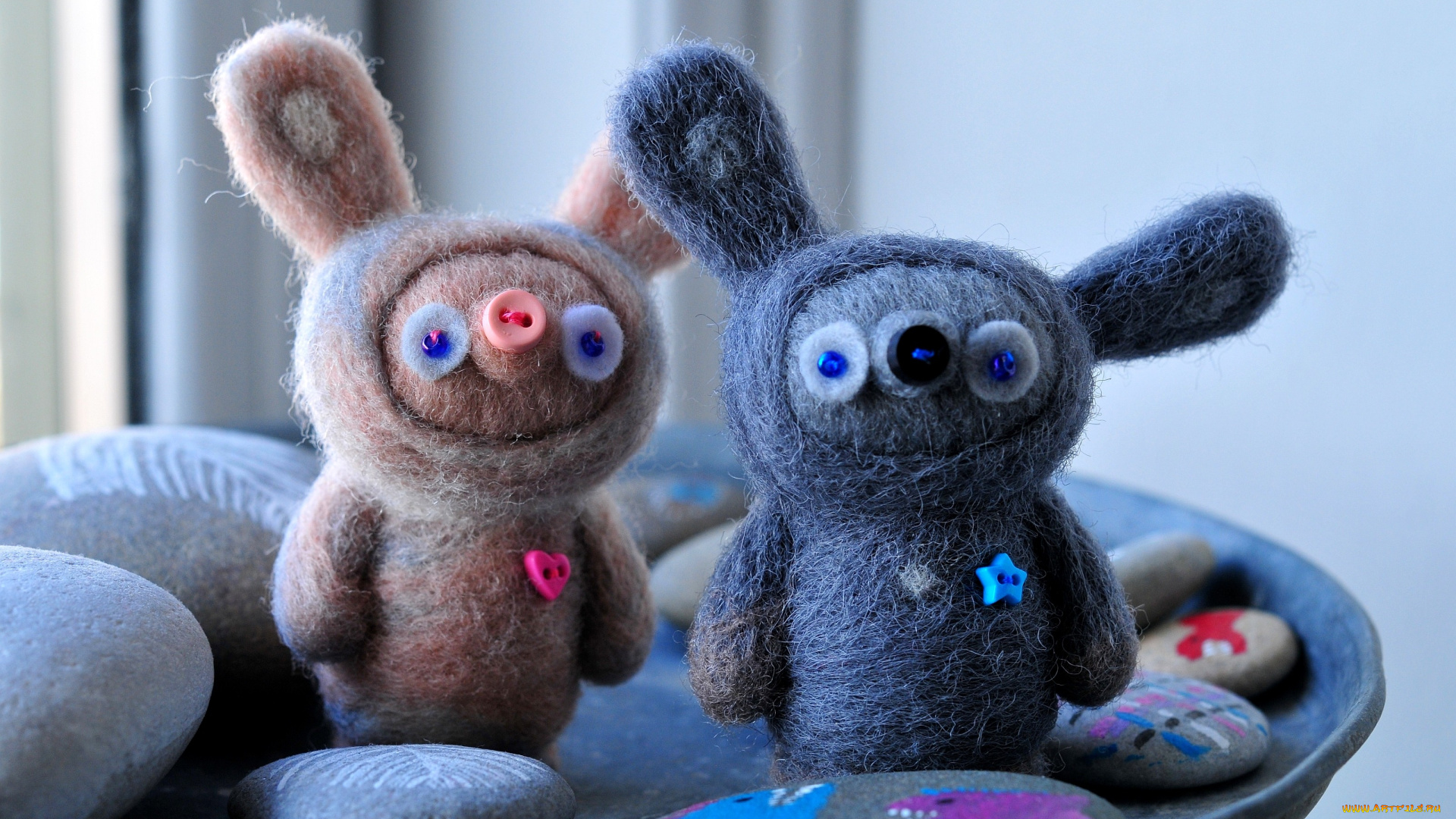 разное, игрушки, войлок, камешки