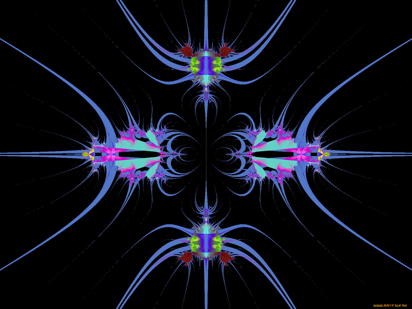 3д, графика, fractal, фракталы, узор, цвета