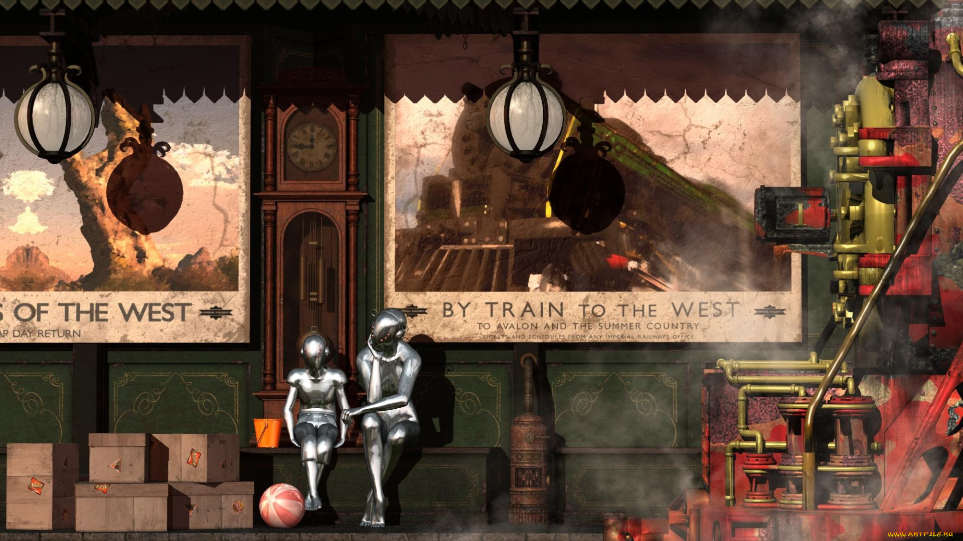 3д, графика, fantasy, фантазия, holly, daze, summer, country