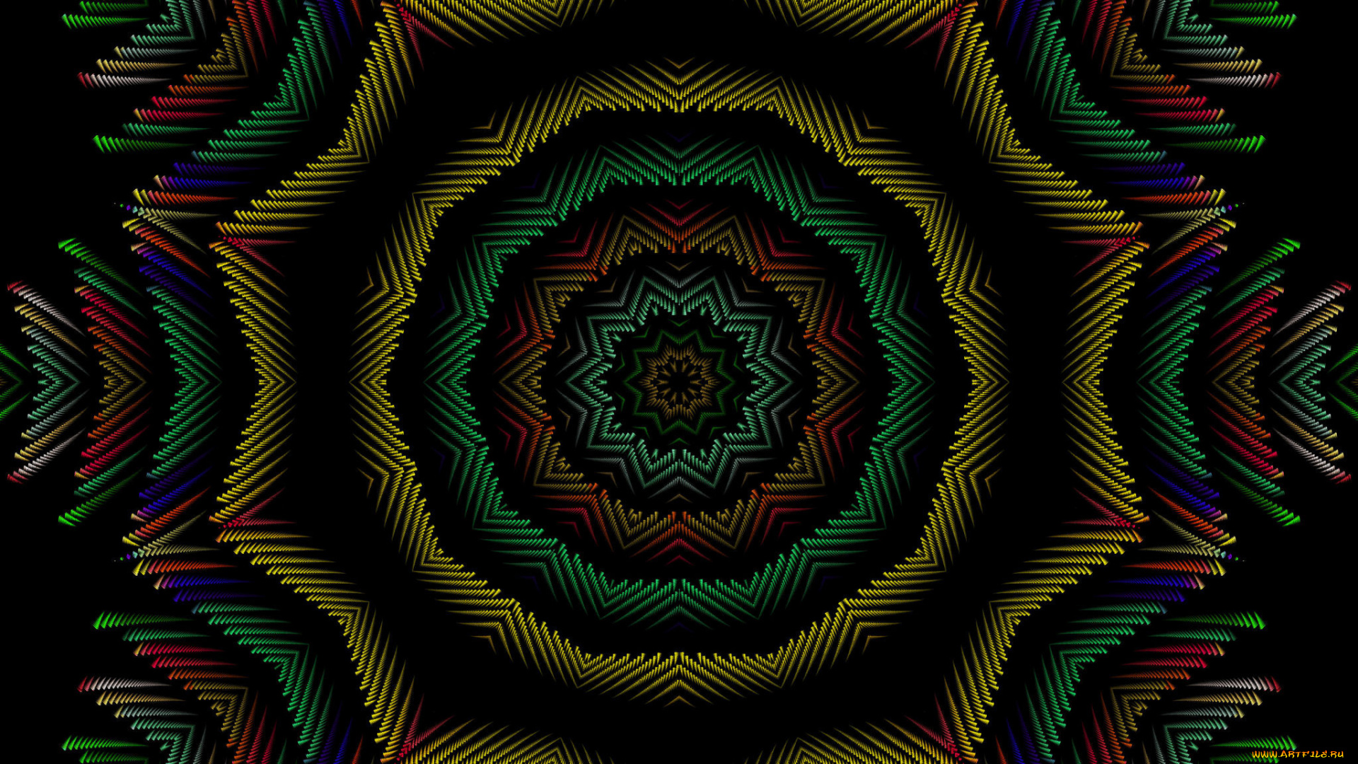 3д, графика, fractal, фракталы, узор, цвета
