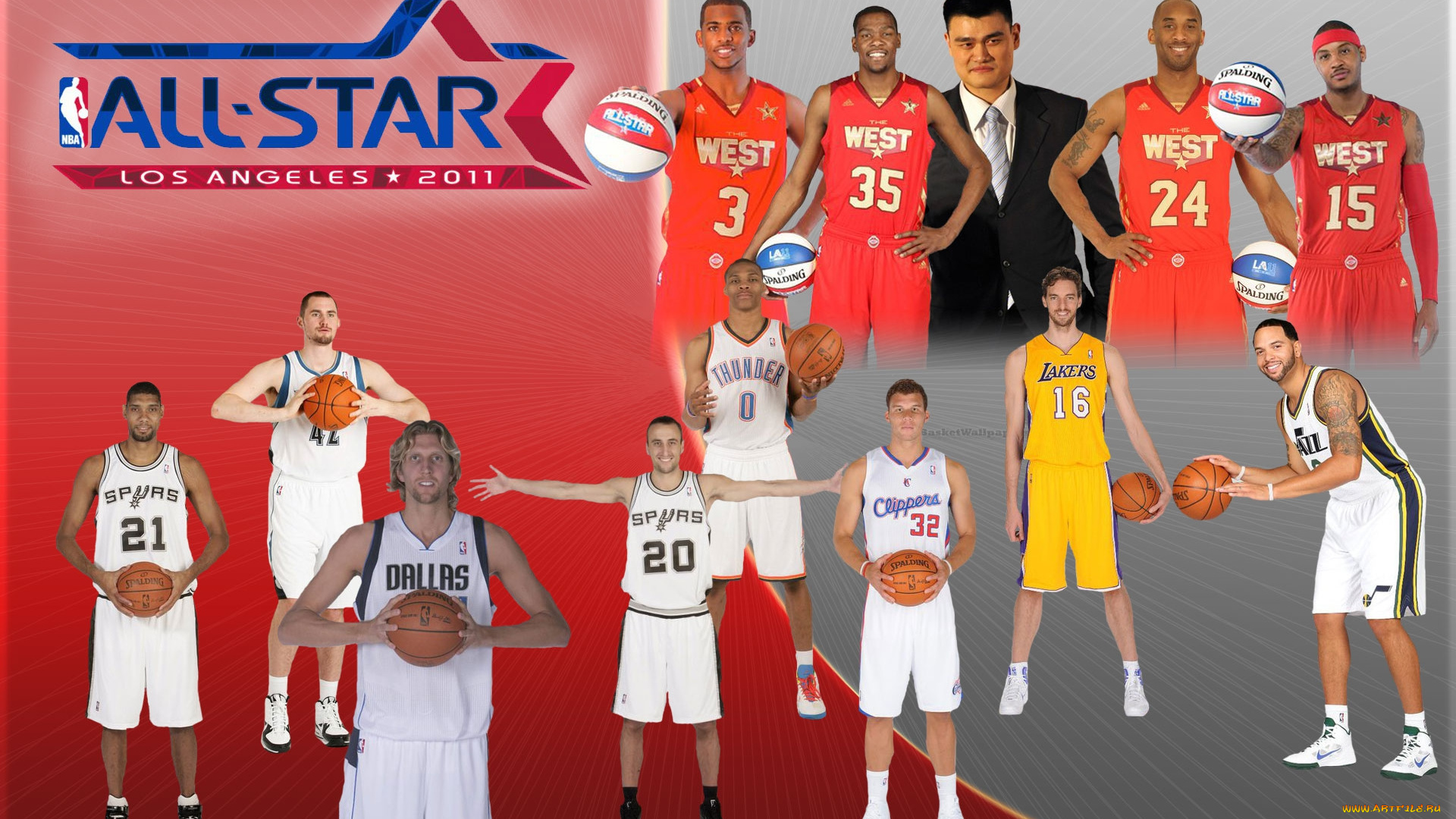 nba, all, star, 2011, спорт, чемпионат, все, звезды, нба, баскетбол