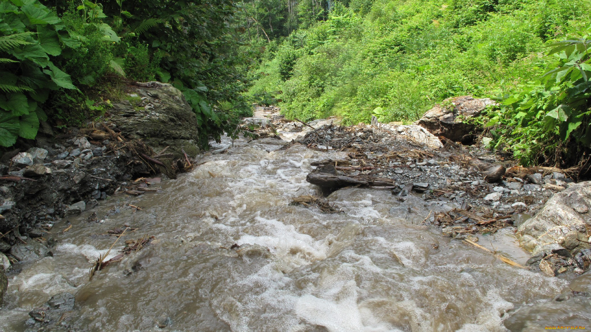 природа, реки, озера, камни, вода, поток