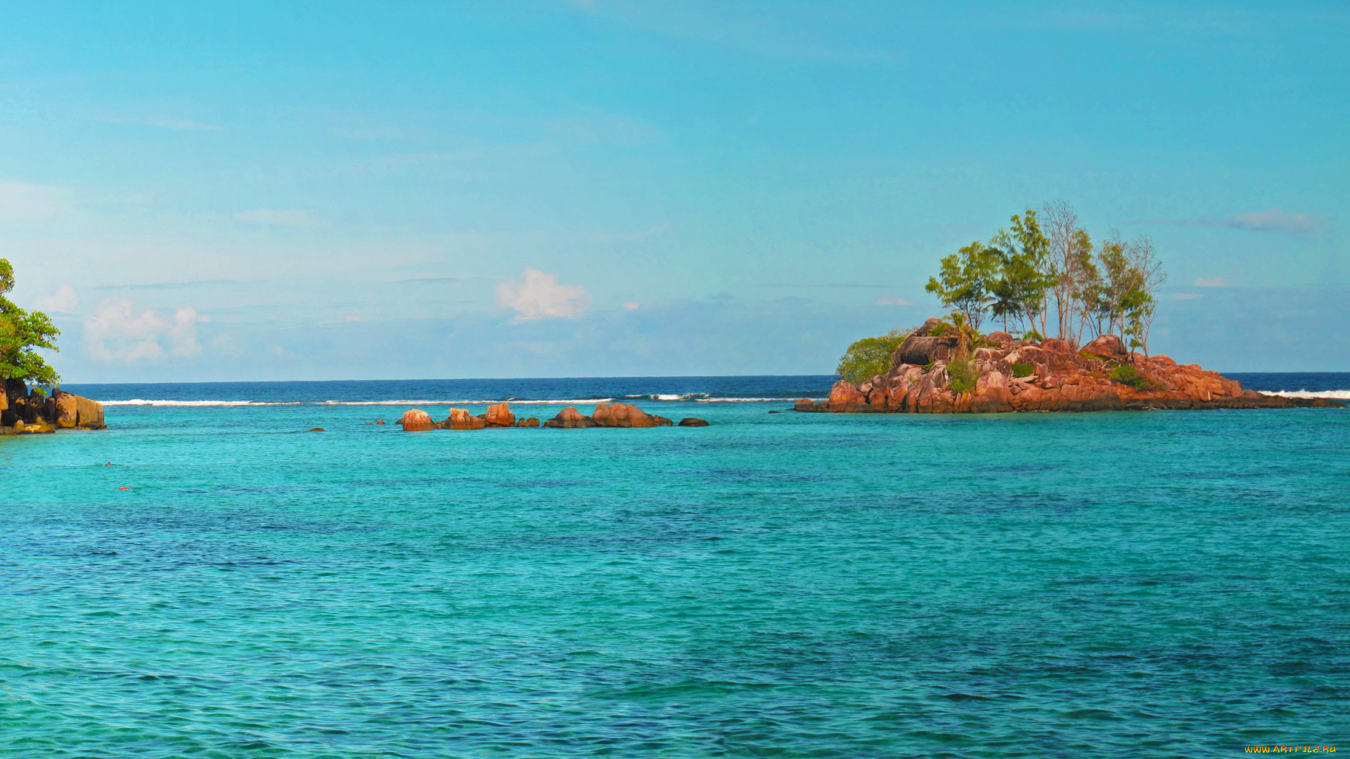 сейшелы, baie, sainte, anne, природа, тропики, море