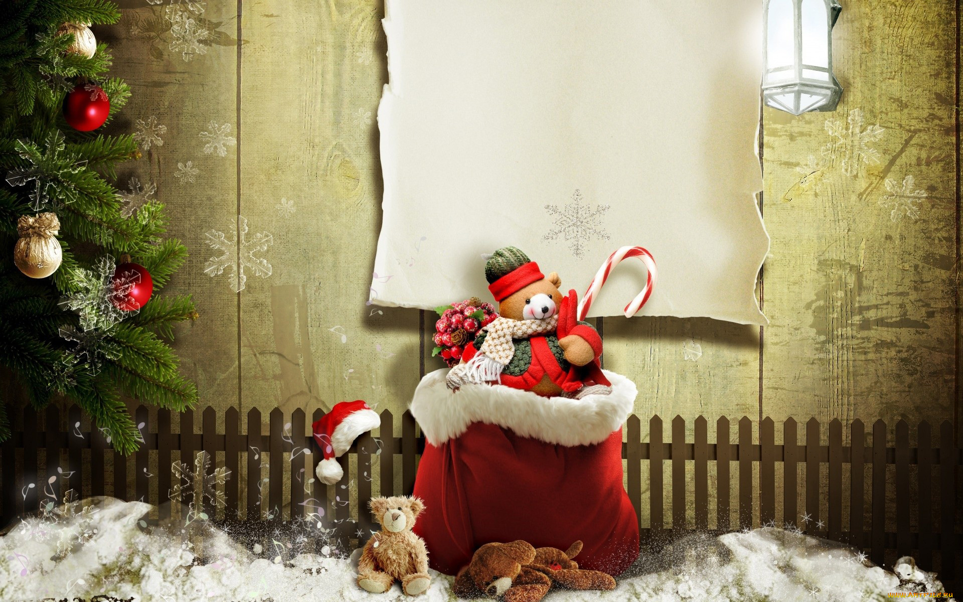 праздничные, мягкие, игрушки, колпак, леденец, мешок, елка