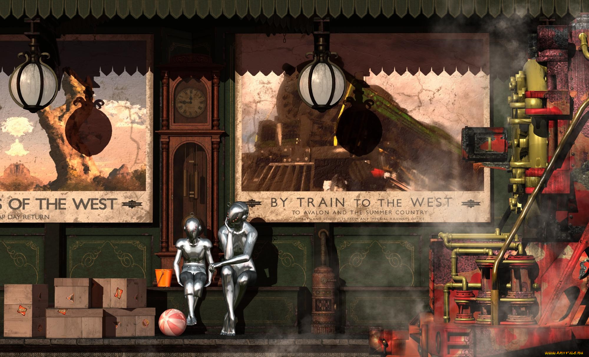 3д, графика, fantasy, фантазия, holly, daze, summer, country